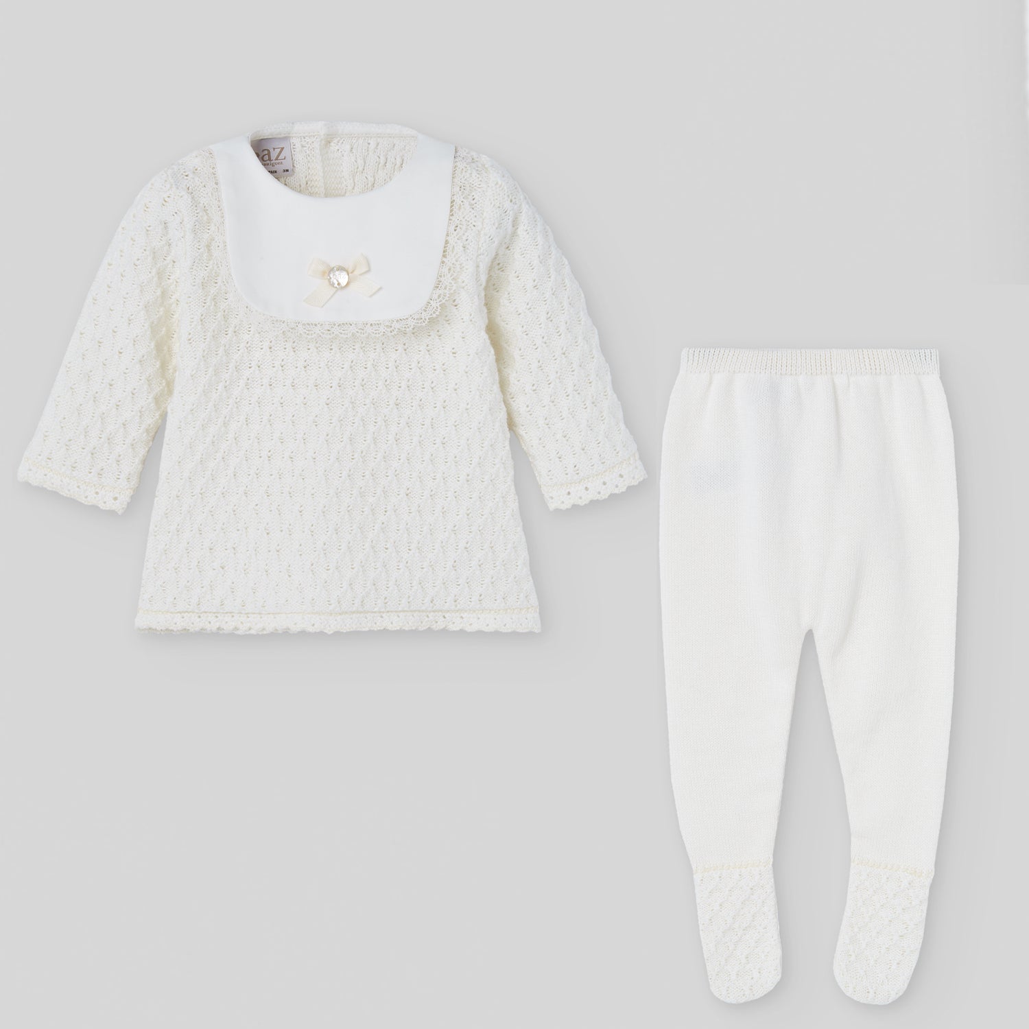 Ivory Knit Trouser Set