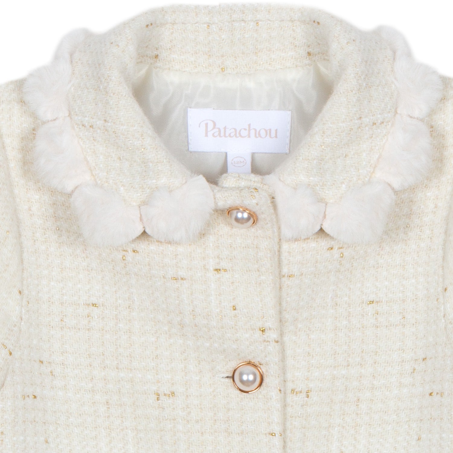 Ivory Tweed Coat