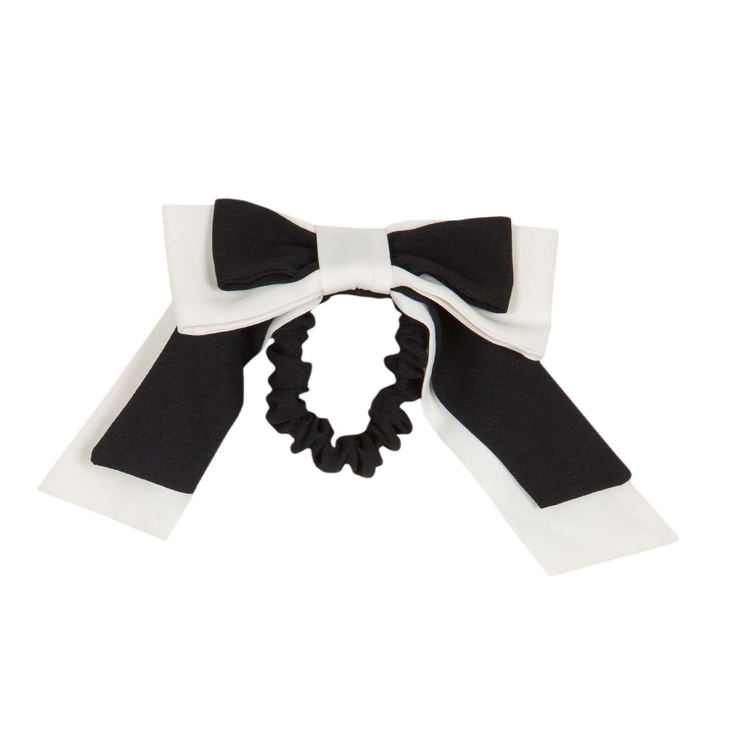 Black & Ivory Scrunchie