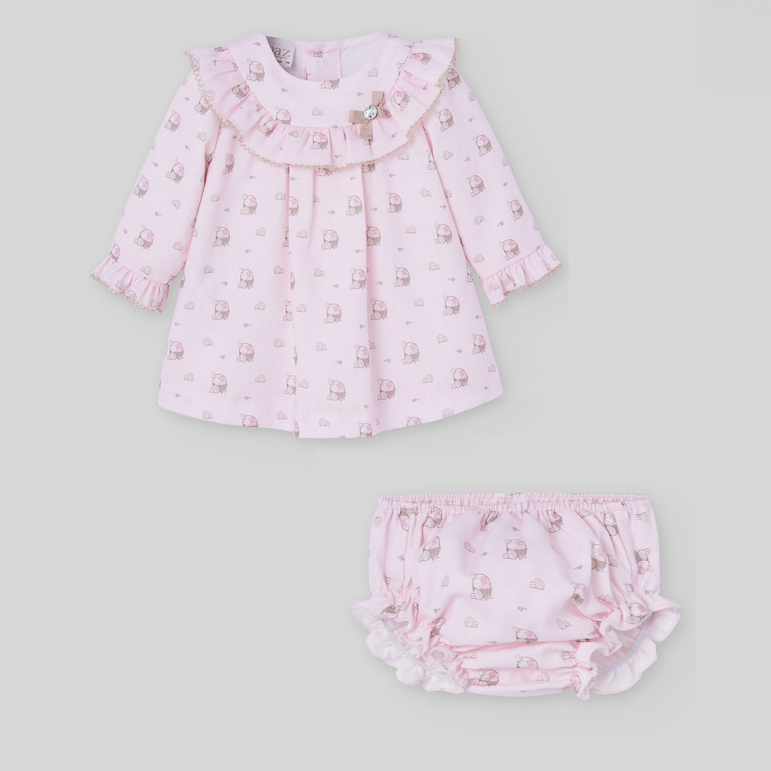 Pink Dress & Bloomer Set