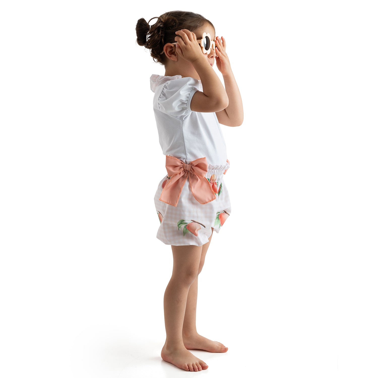 Peaches Bubble Short Set