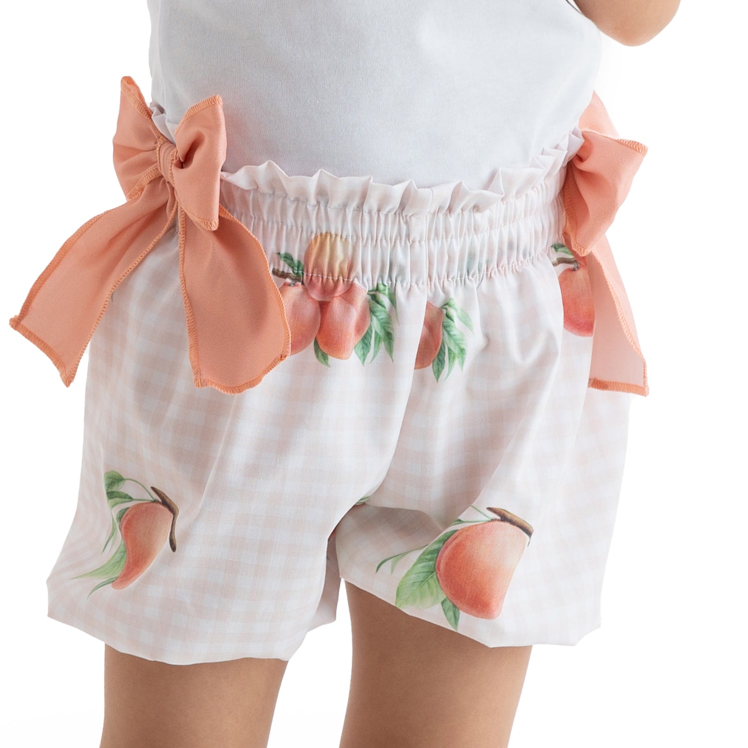 Peaches Bubble Short Set