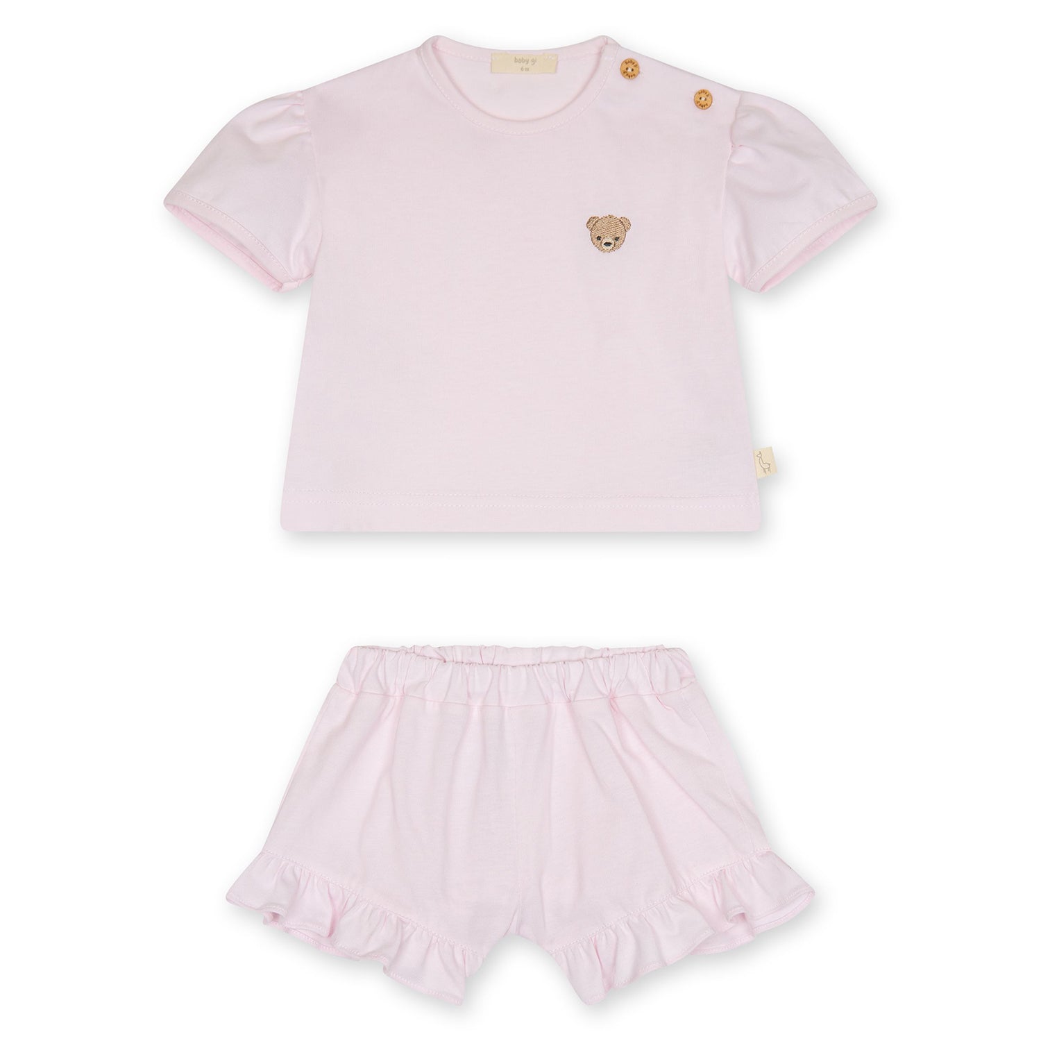 Pink Bear Short Set