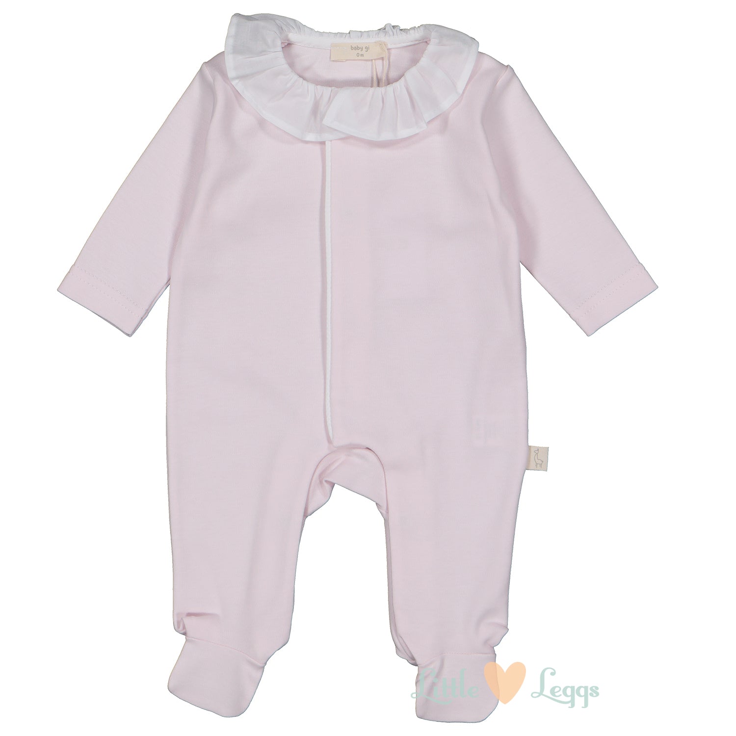 Pink Frill Angel Wings Babygrow