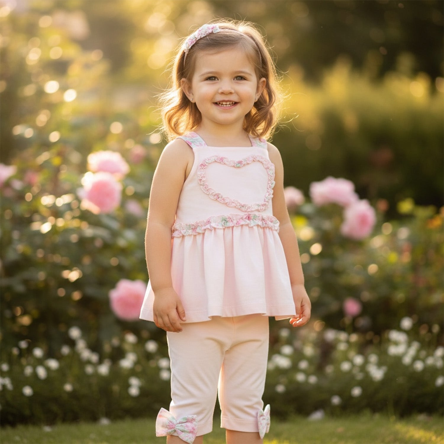 Pink Crop Legging Set