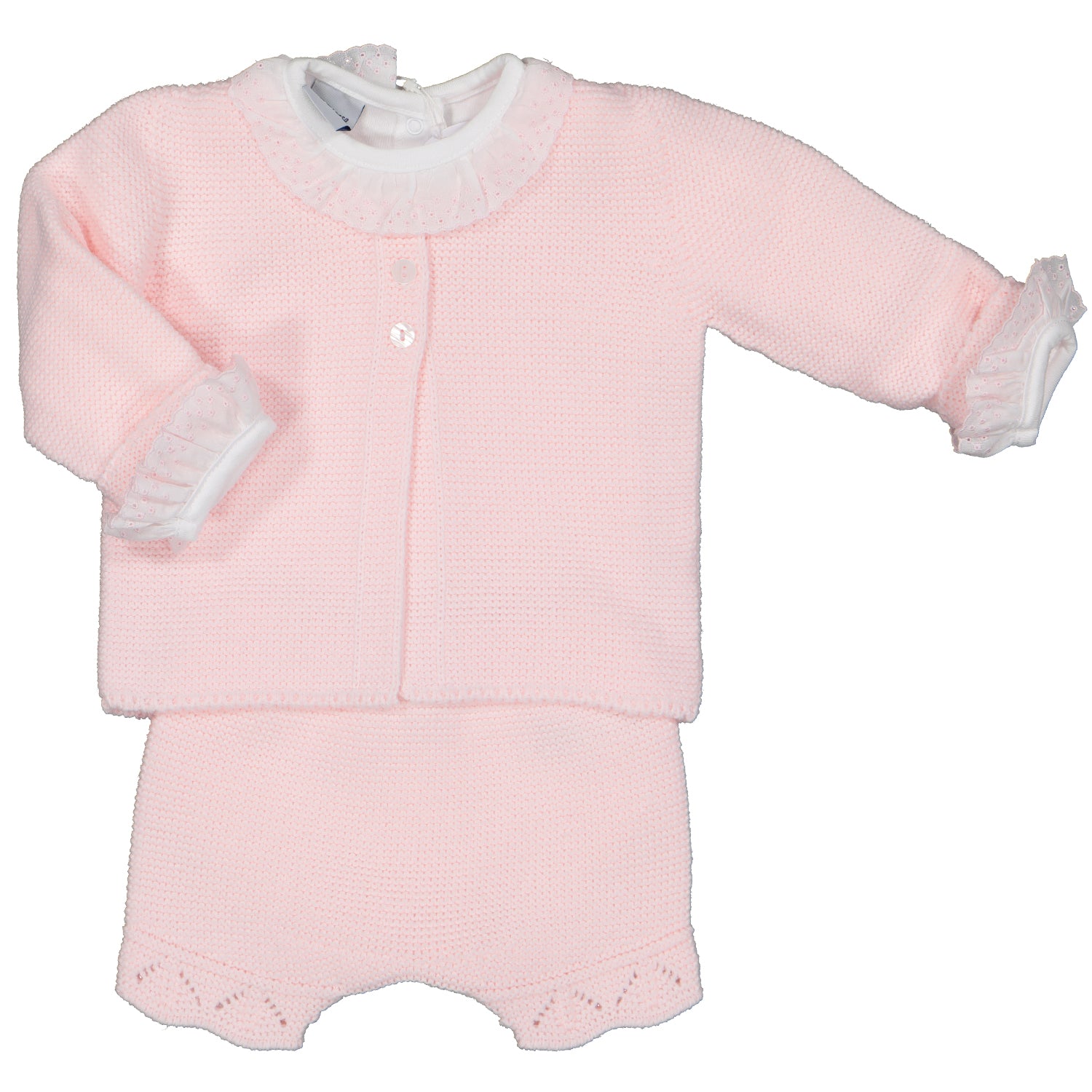 Girls Pink 3 Piece Knit Set