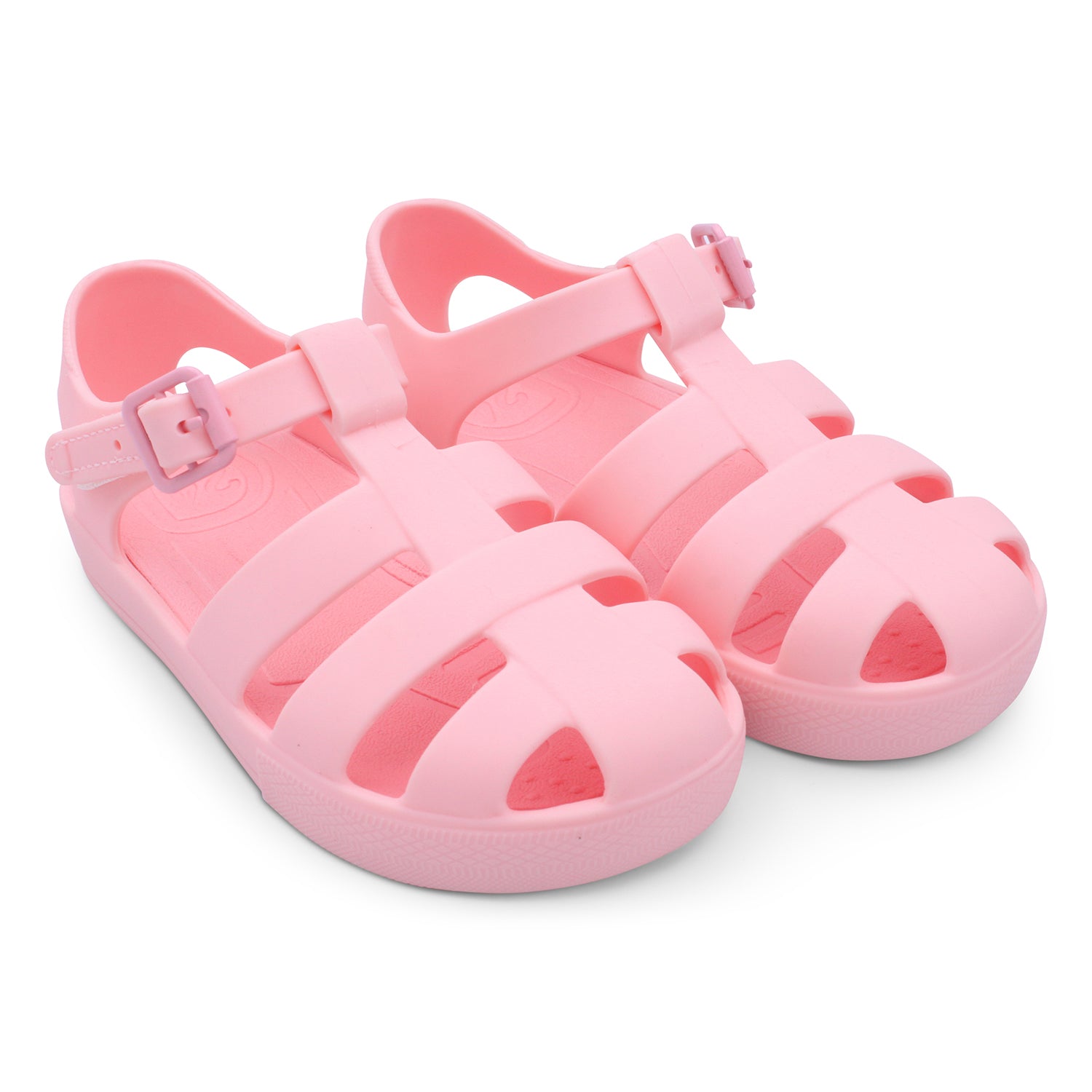 Pink Velco Fastening Jelly Shoes