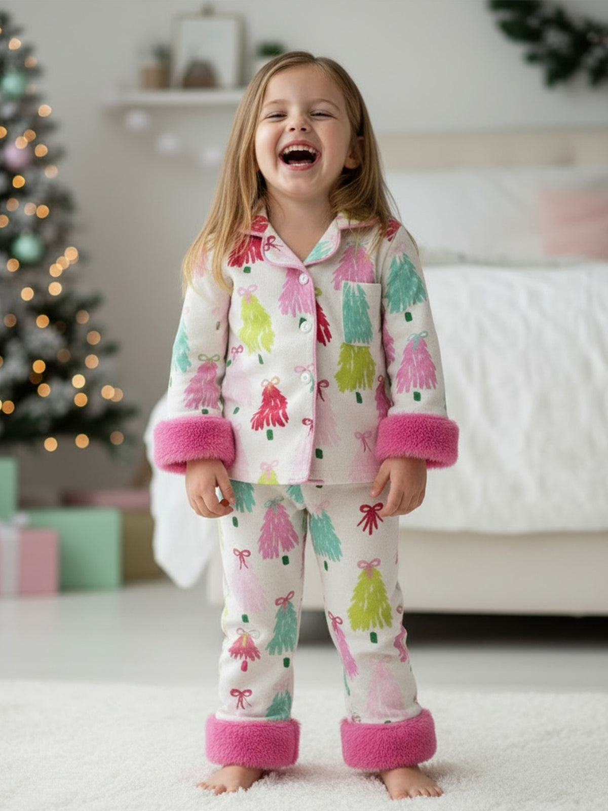 Christmas Tree Girls Pyjamas