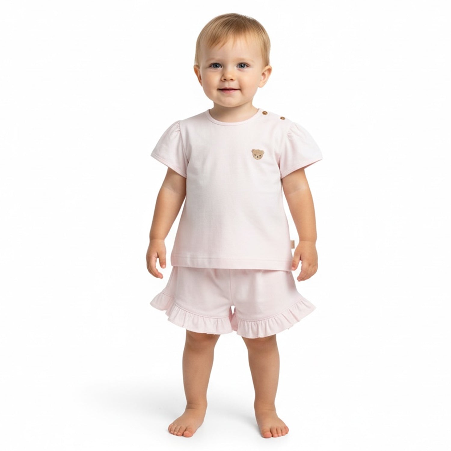 Pink Bear Short Set