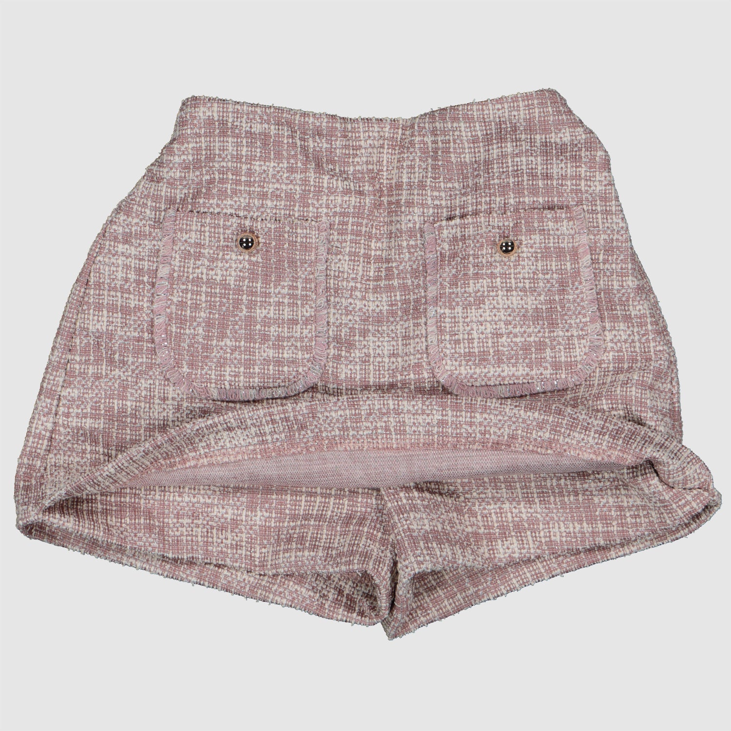 Pink Tweed Short Set