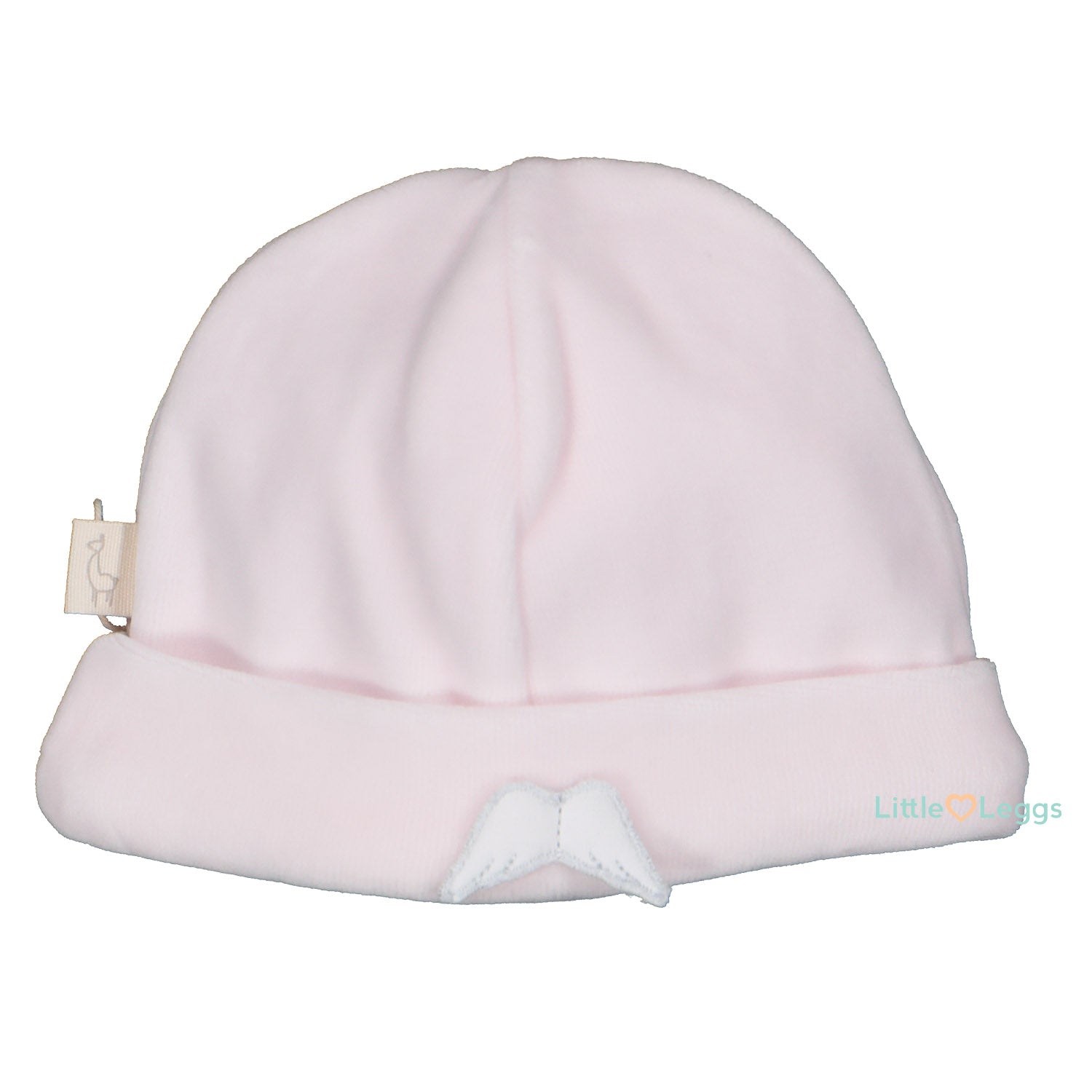 Pink Velour Angel Wings Hat