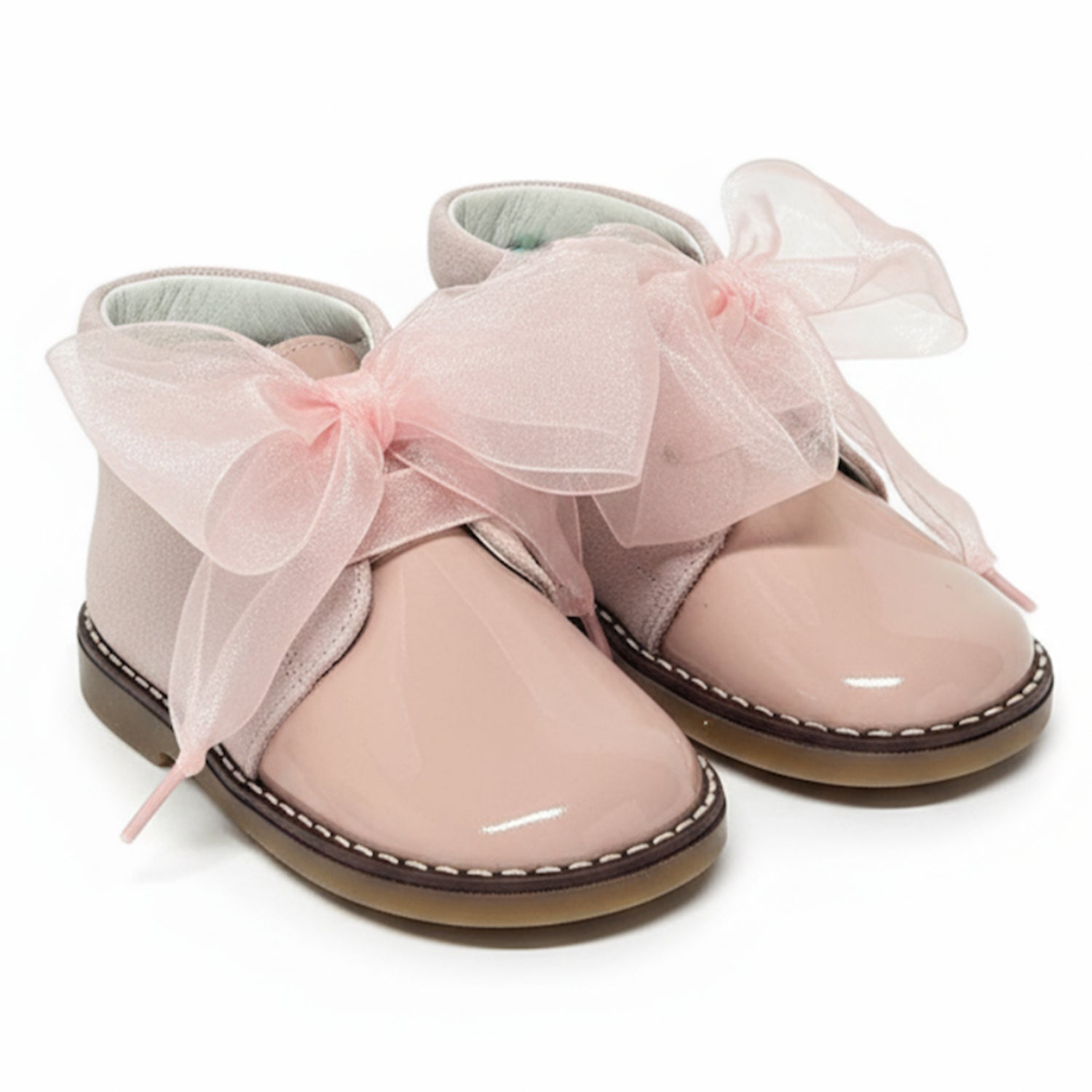 Dusty Pink Sparkle Ankle Boots