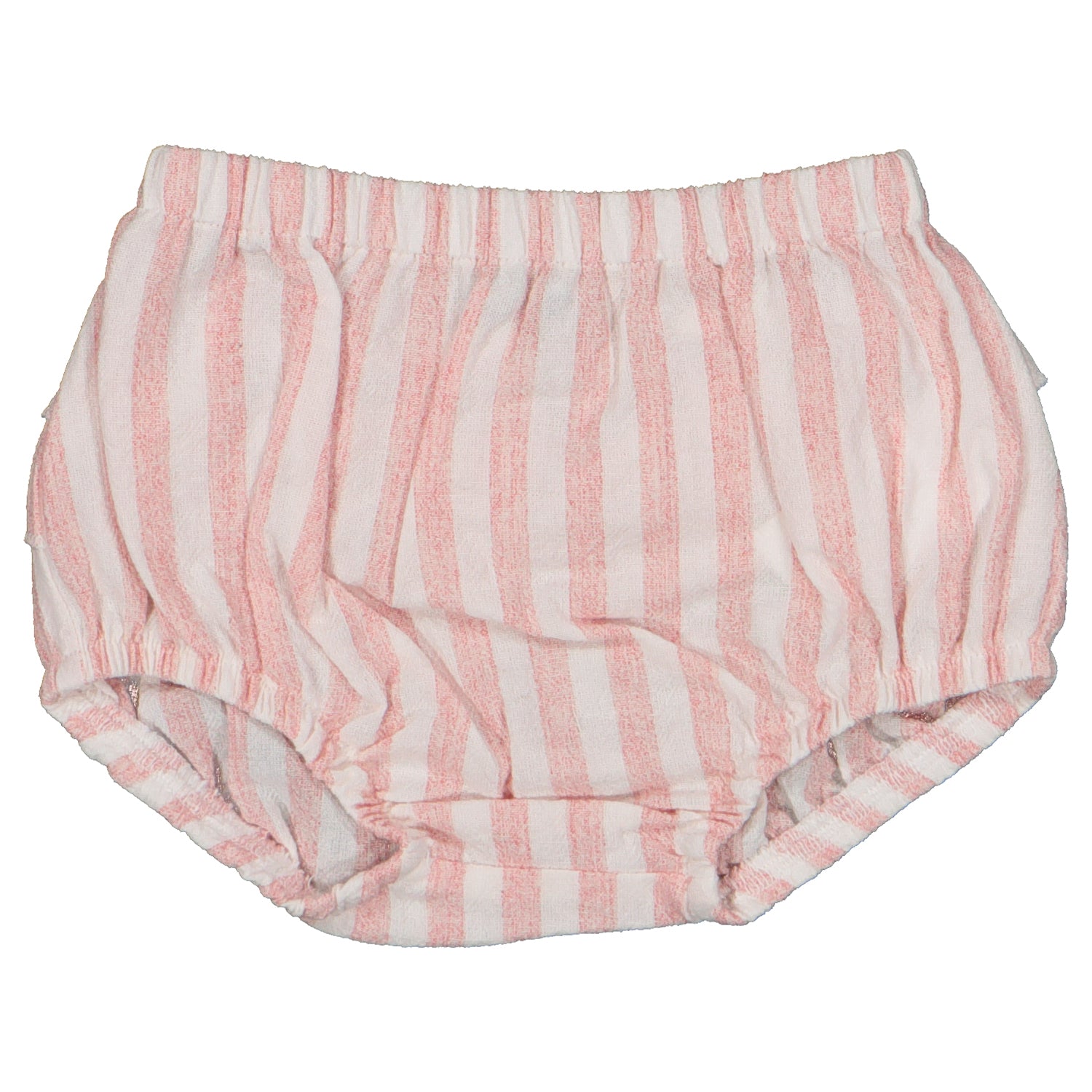 Pink Stripe Linen Pinafore Dress