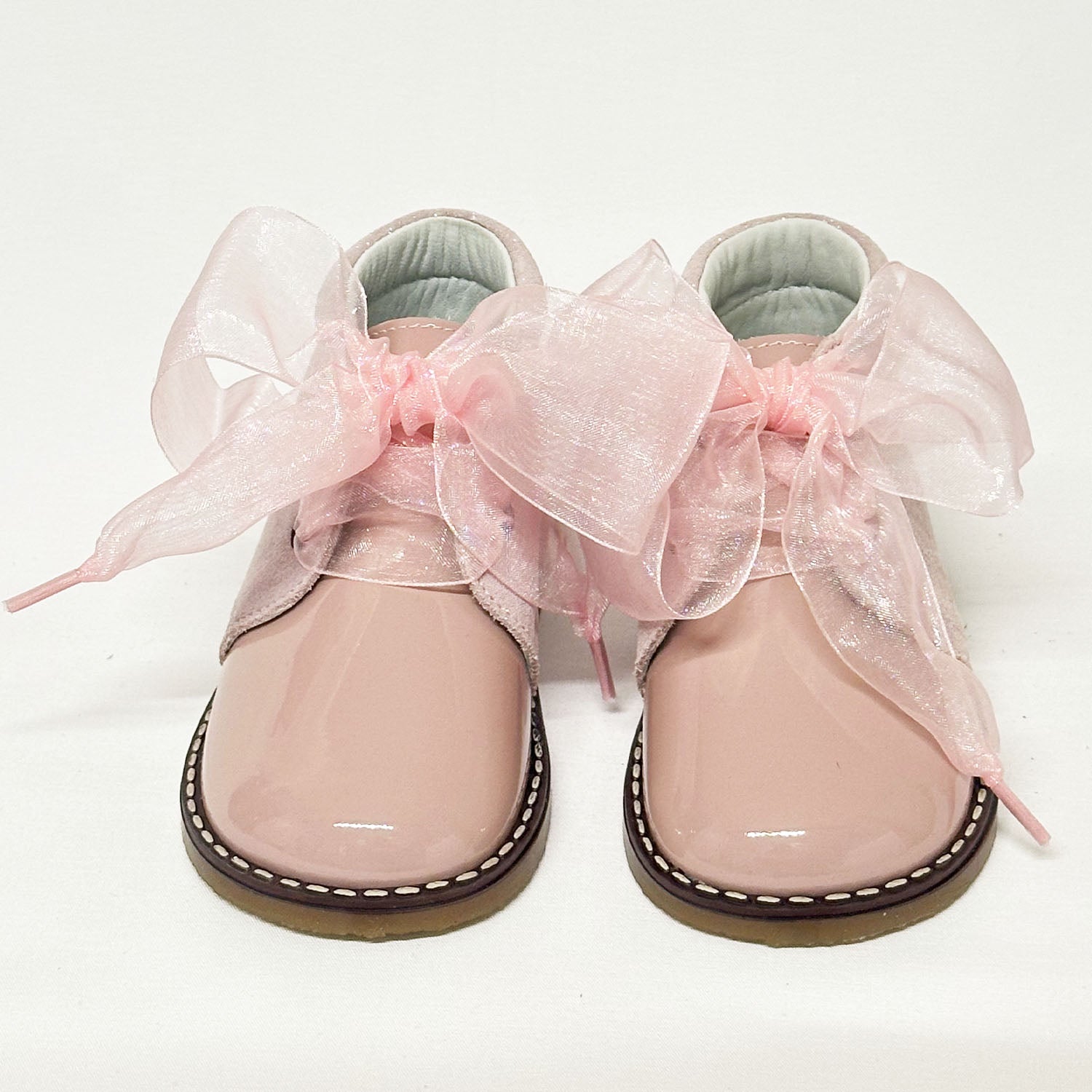 Dusty Pink Sparkle Ankle Boots