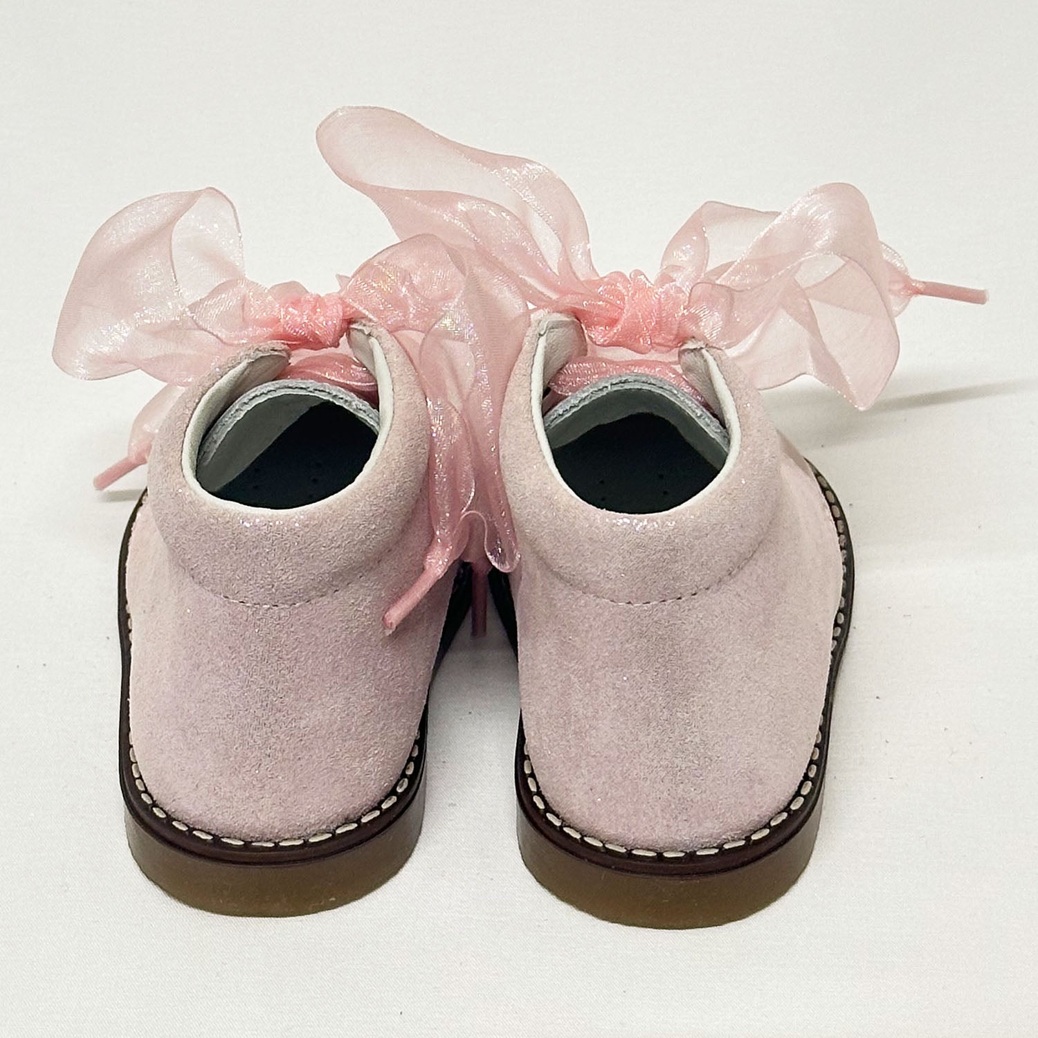 Dusty Pink Sparkle Ankle Boots