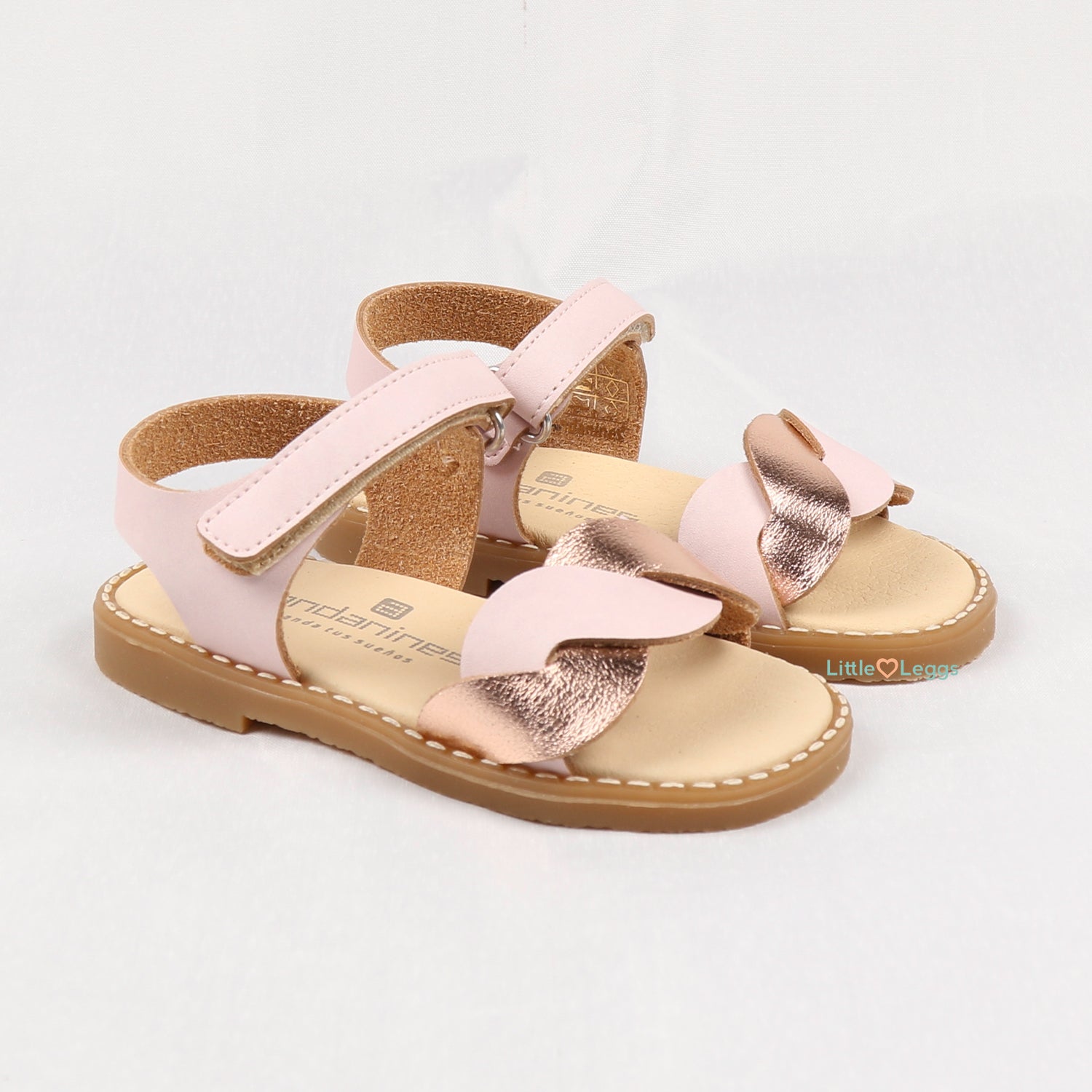 Pink & Metallic Gold Sandal