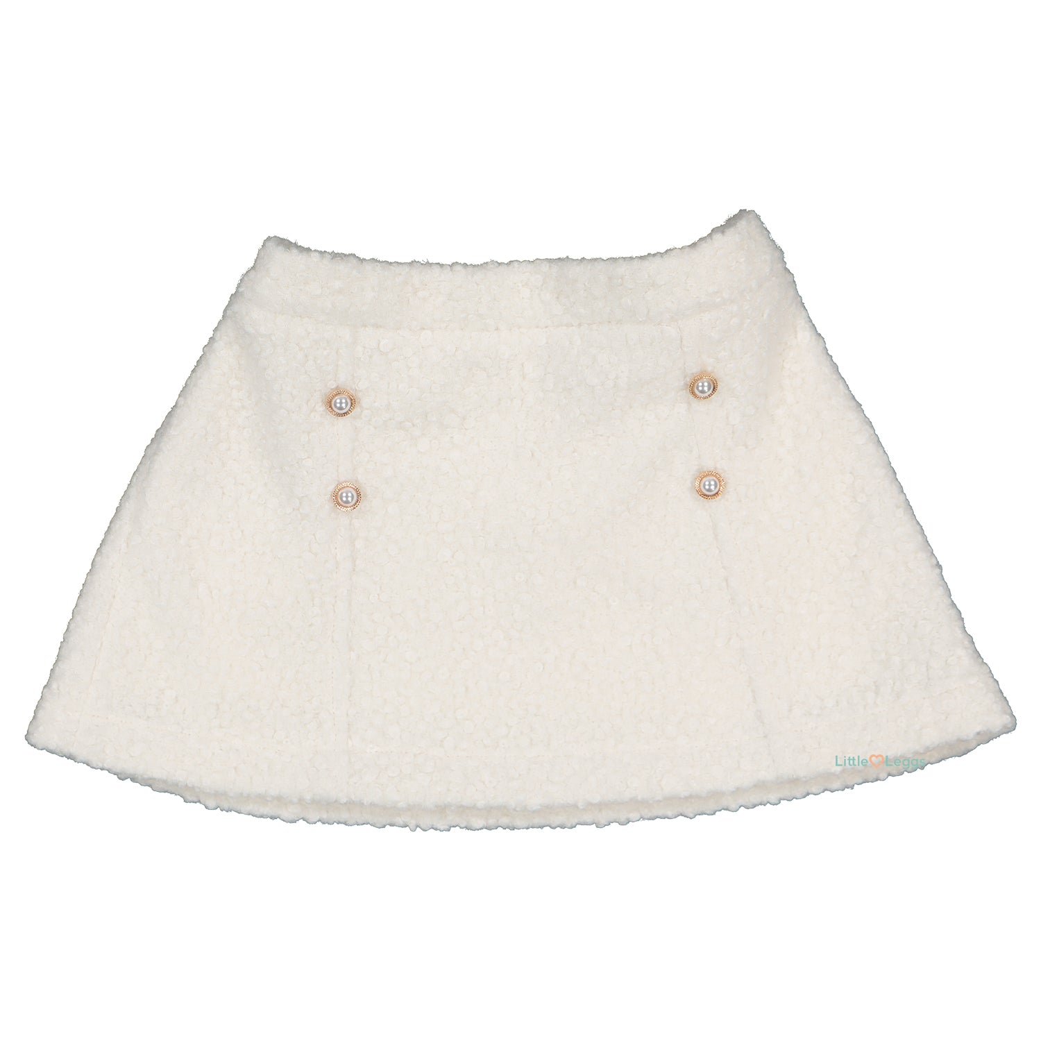 Ivory Boucle Skirt