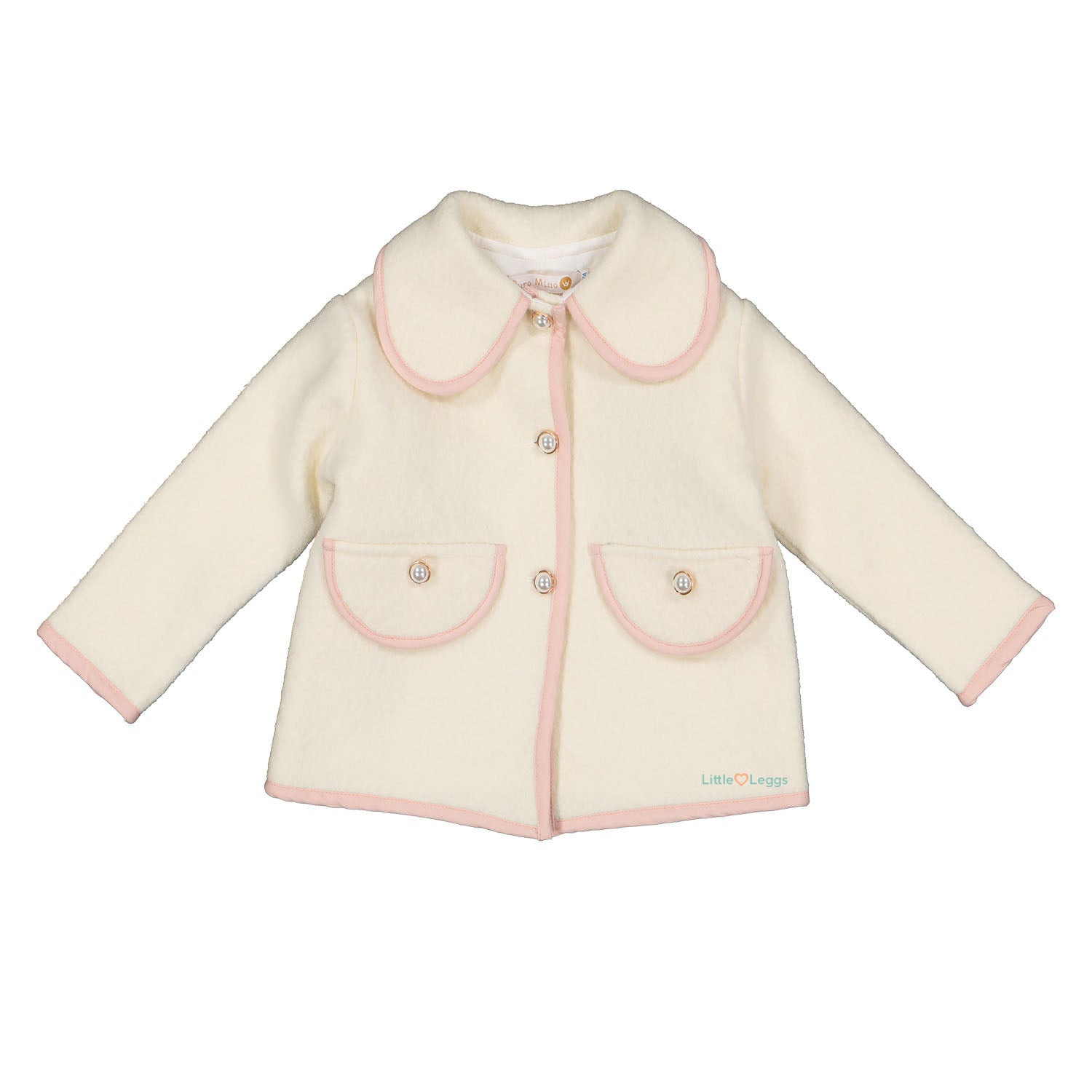 Ivory & Pink Boucle Jacket