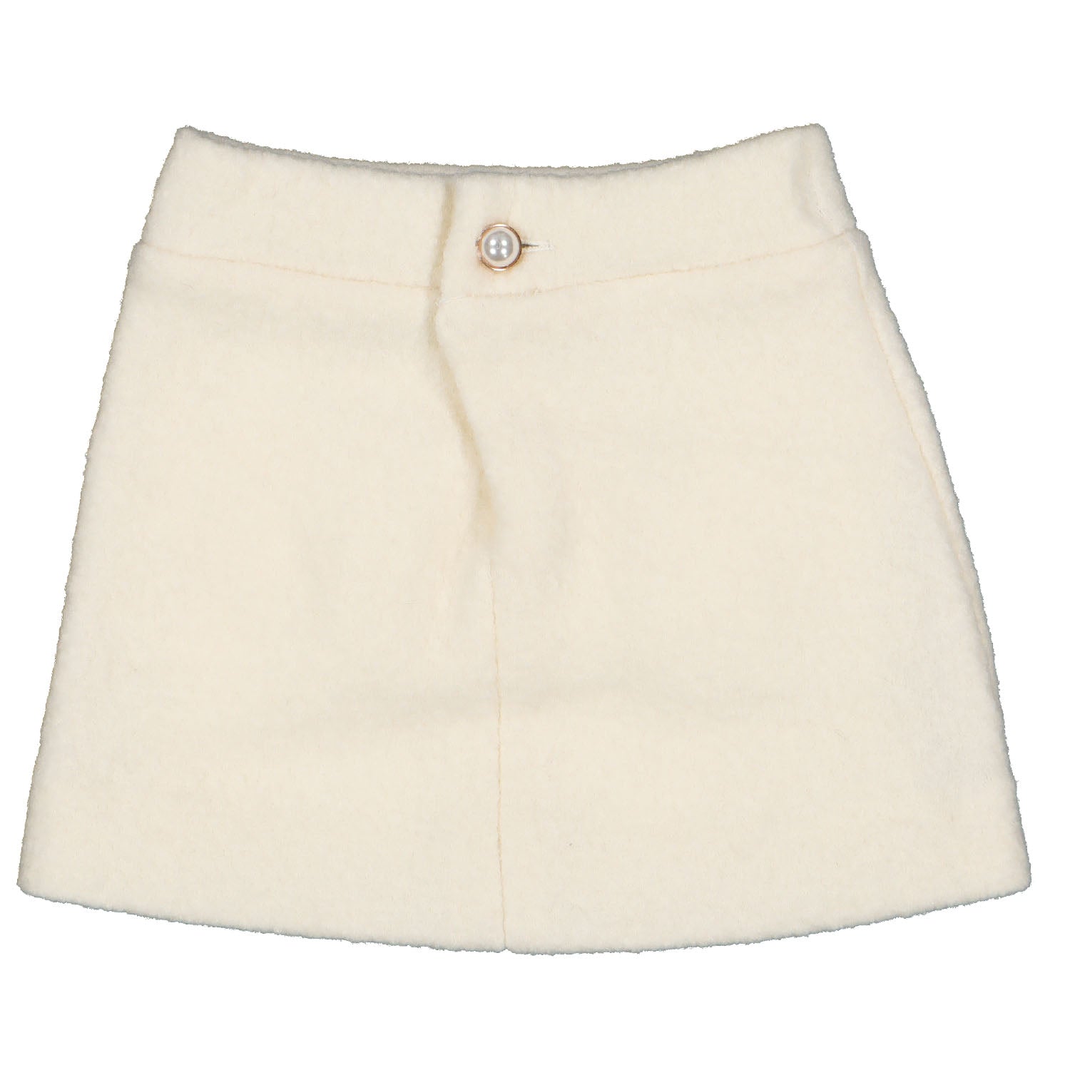 Ivory & Pink Boucle Skirt