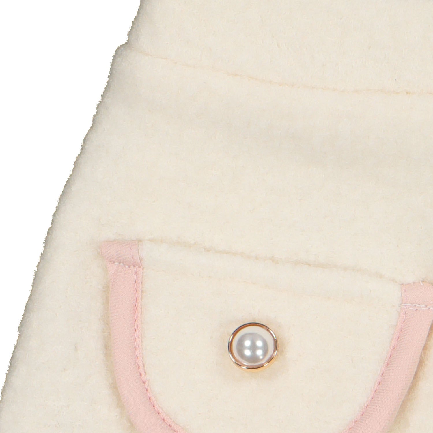 Ivory & Pink Boucle Skirt