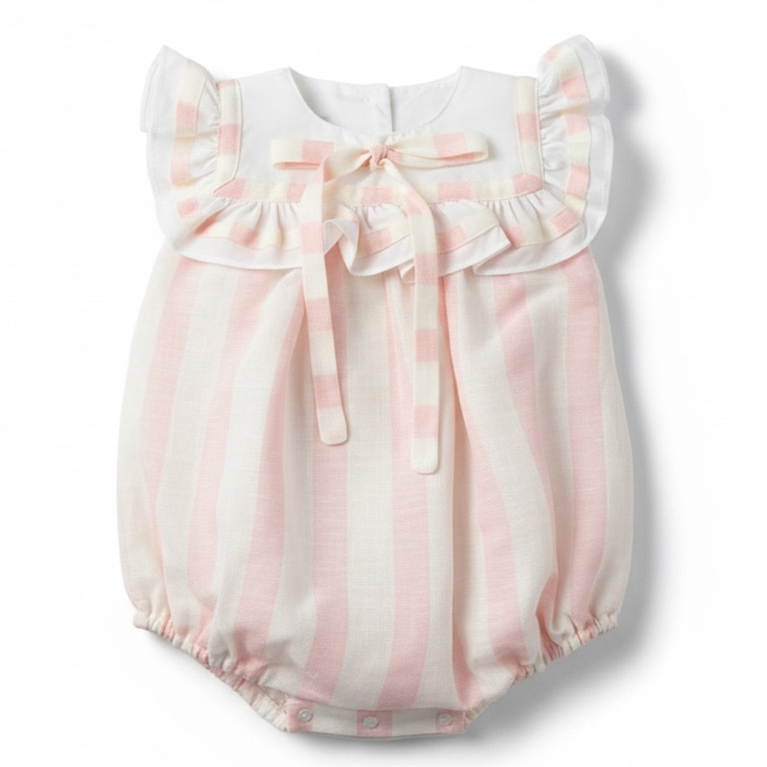 Pink Candy Stripe Romper