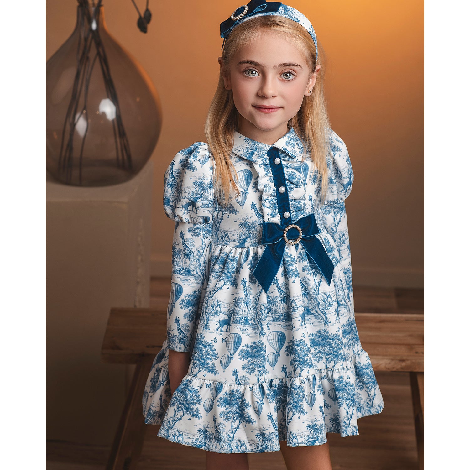 Blue Print Dress