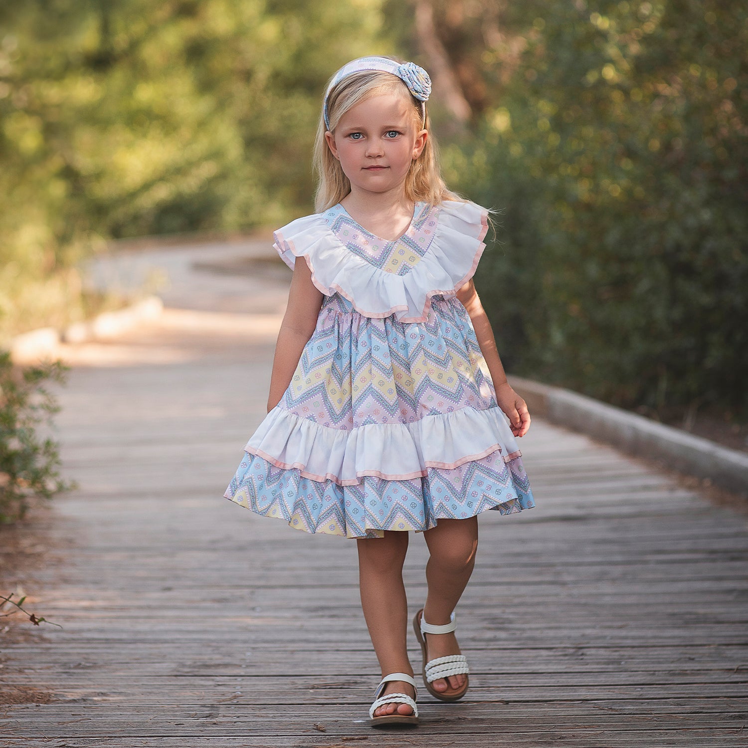 Pastel Zig Zag Dress