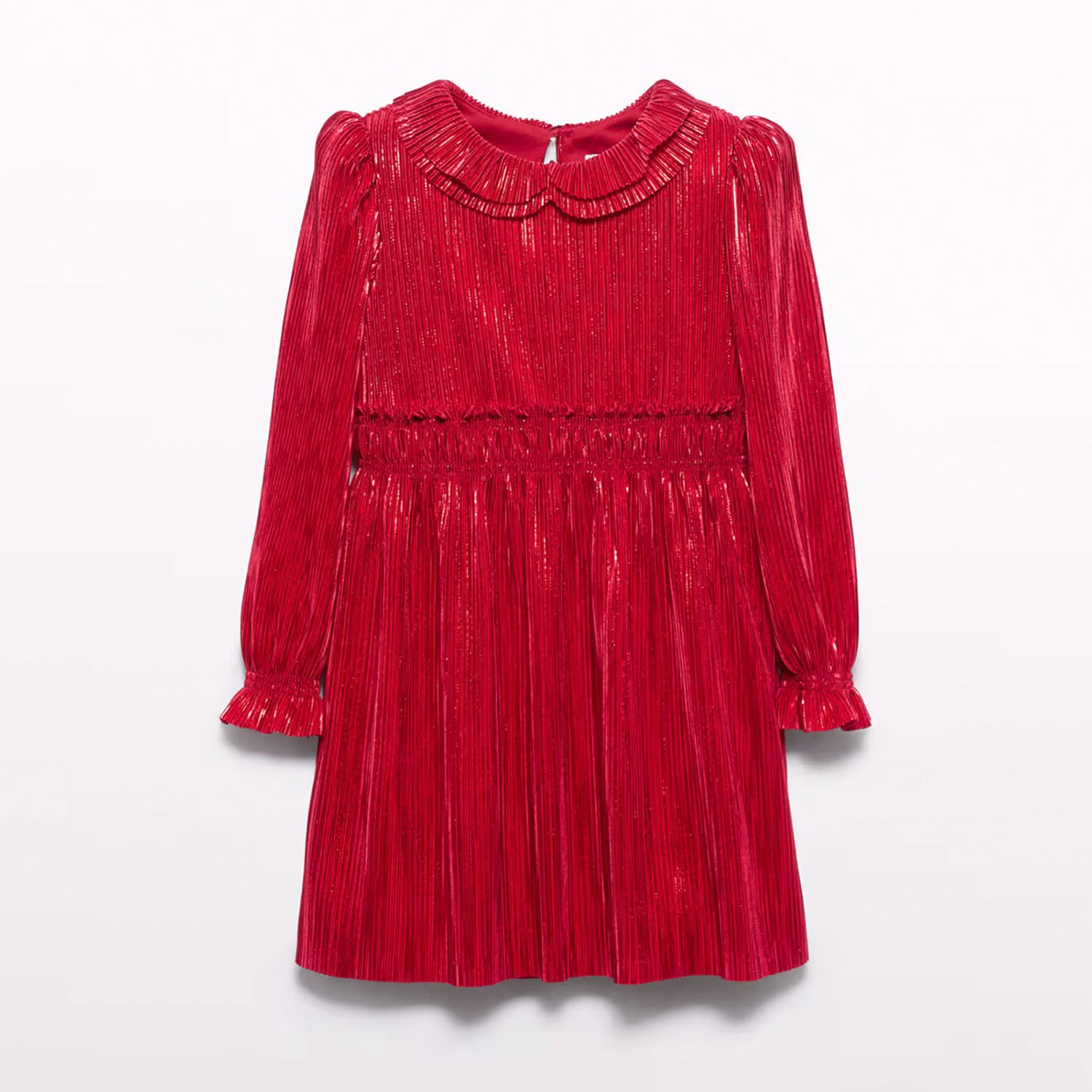 Red Pleat Dress