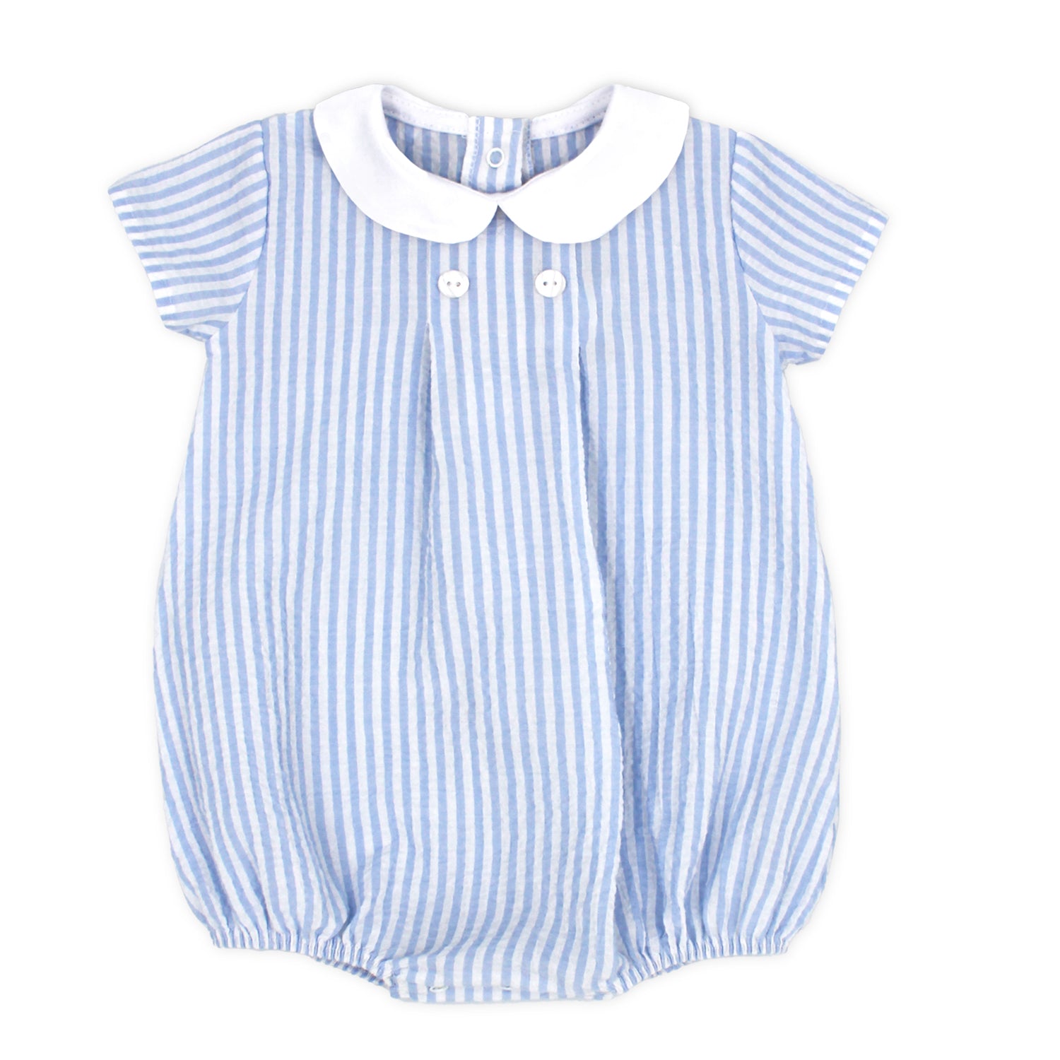 Blue Stripe Romper