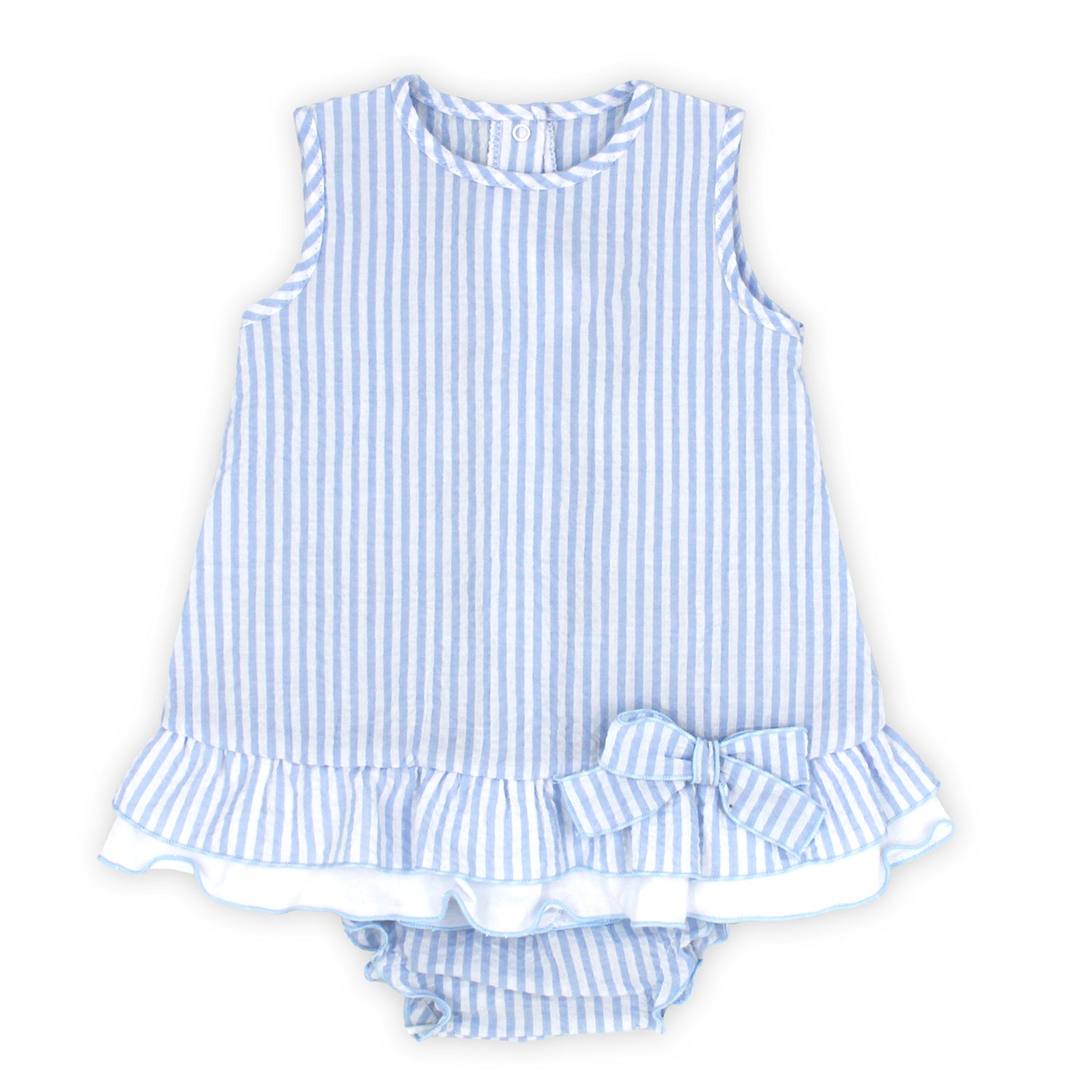 Blue Stripe Dress & Knickers