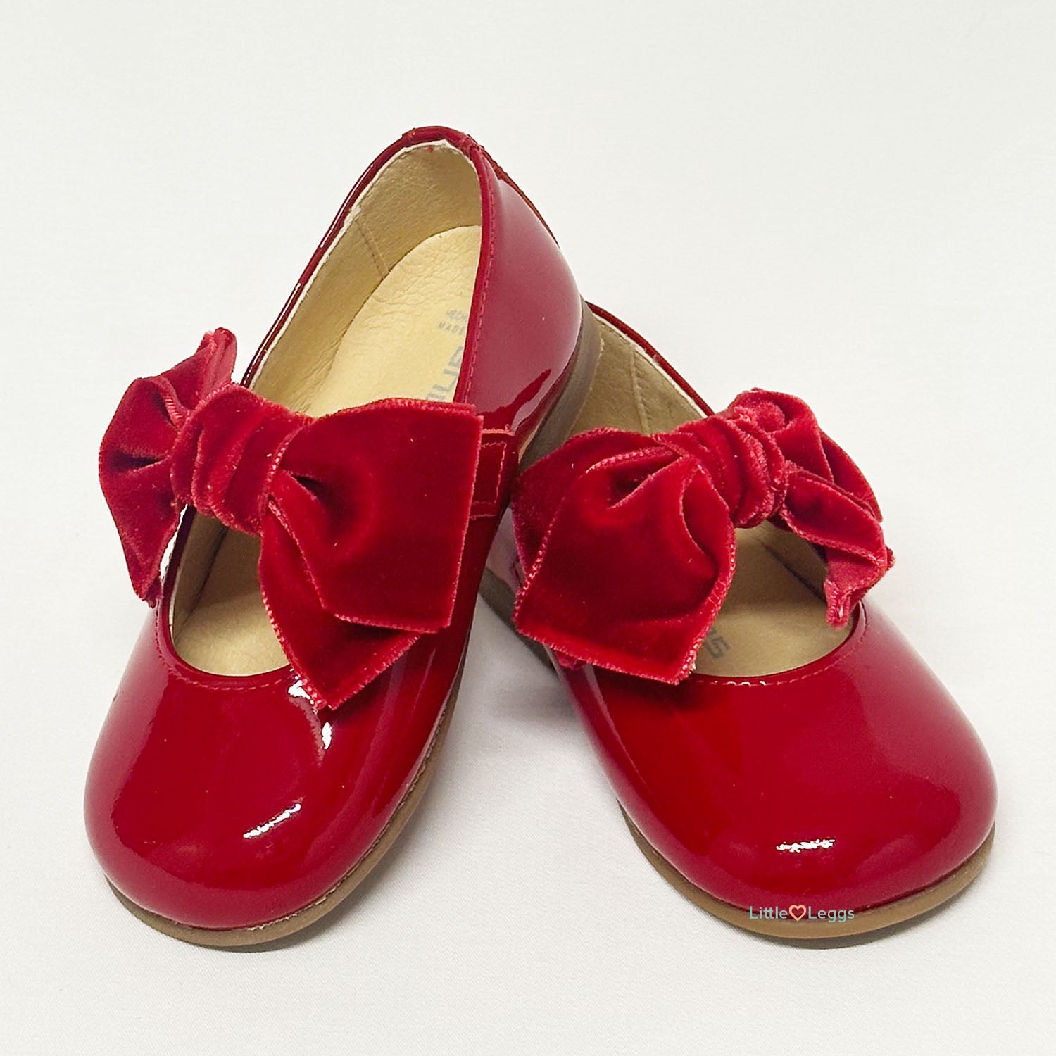 Red Velvet Bow Patent Mary Jane Shoe