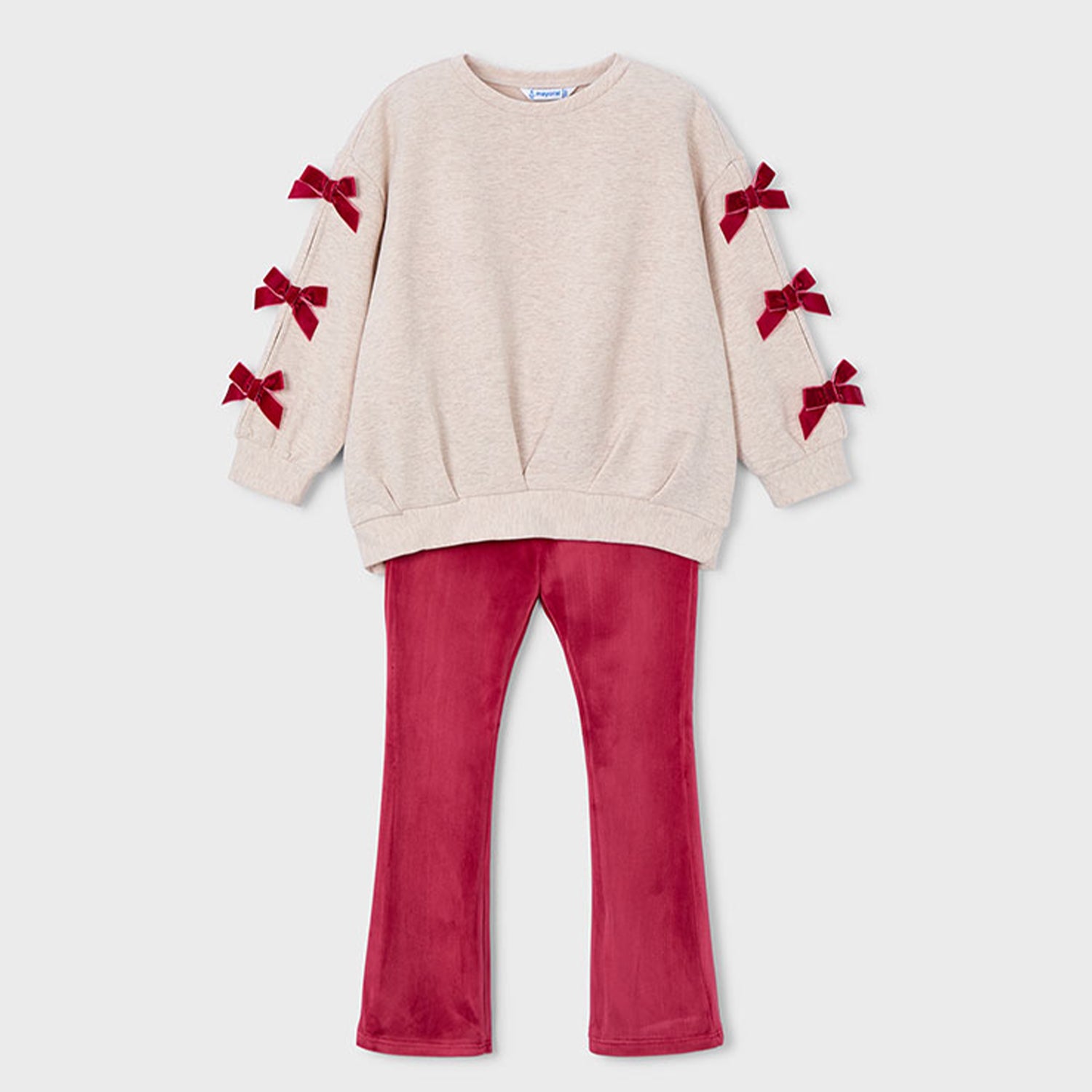 Red Velour Legging Set