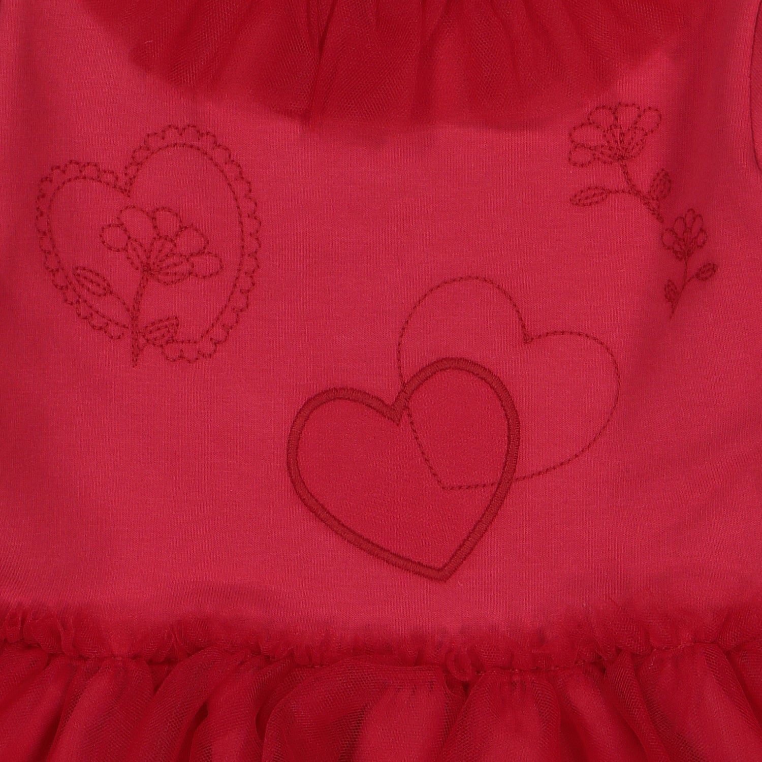 Red Tulle Legging Set