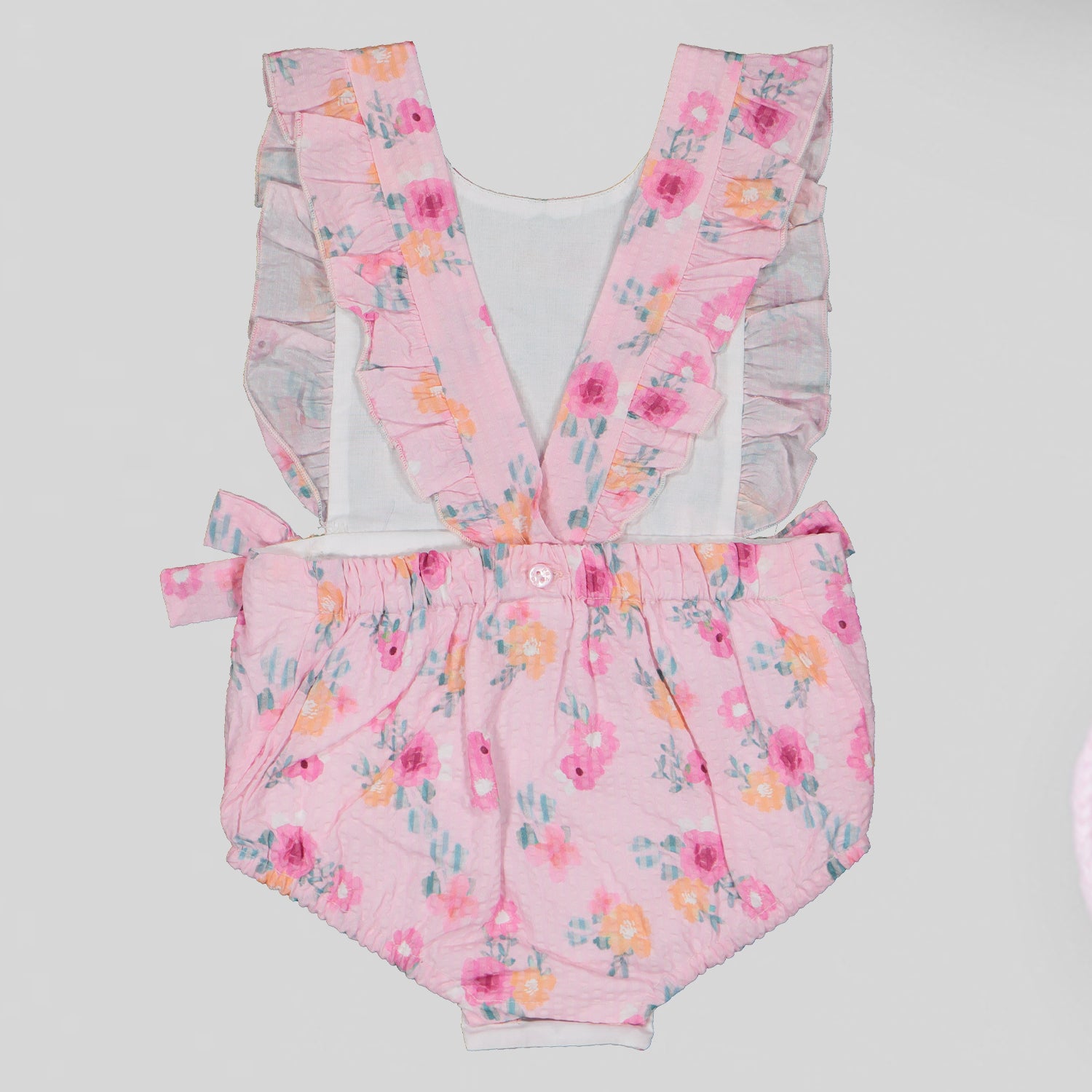 Pink Floral Romper