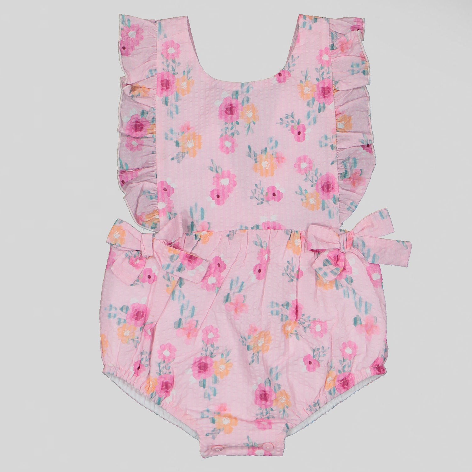 Pink Floral Romper