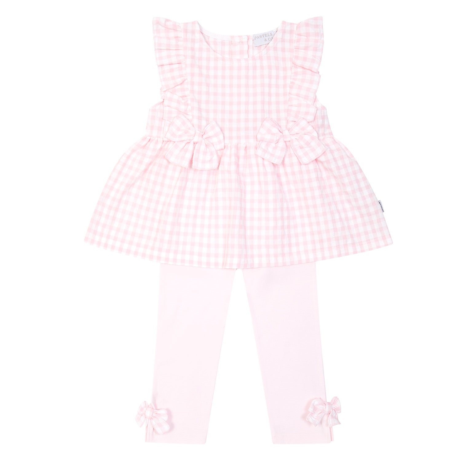 Pink Gingham Legging Set