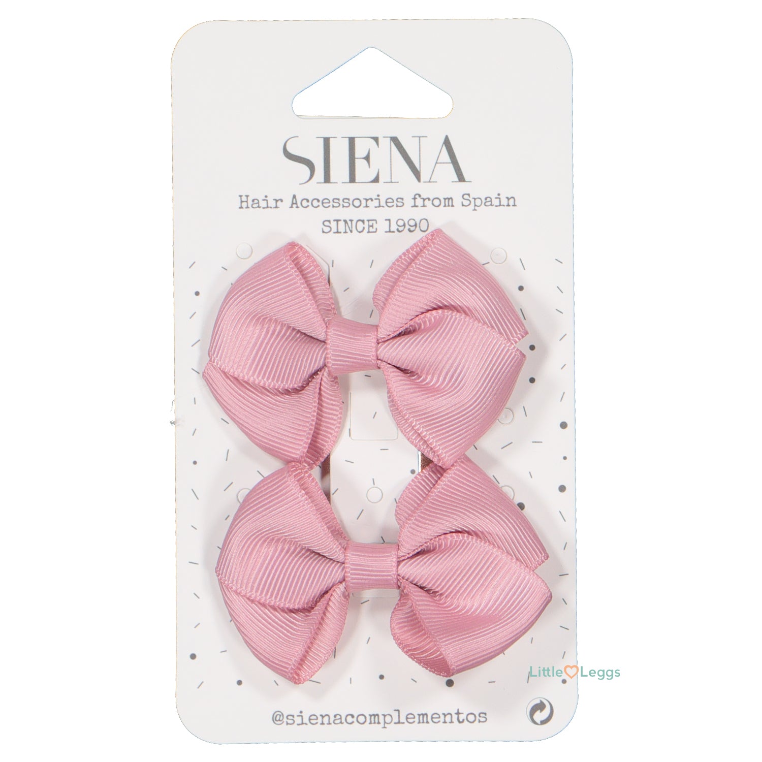 Dusty Pinky Hair Clips x 2 - 2.5cm