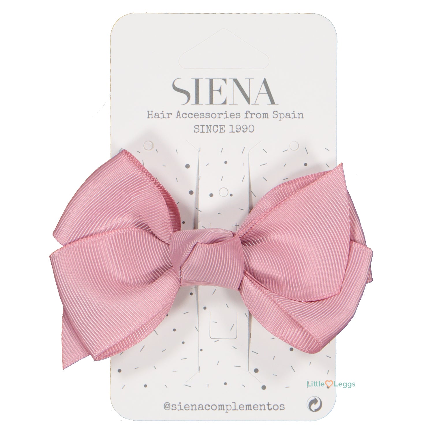 Dusty Pink Knot Hair Clip -10cm