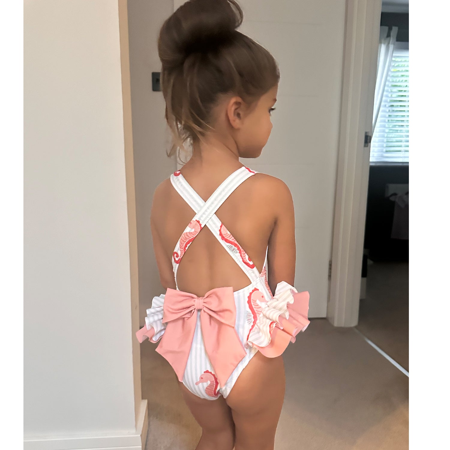 Seahorse Frill Hip Swimsuit