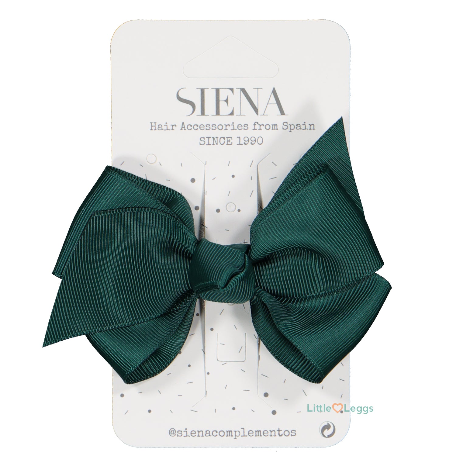 Dark Green Knot Hair Clip -10cm