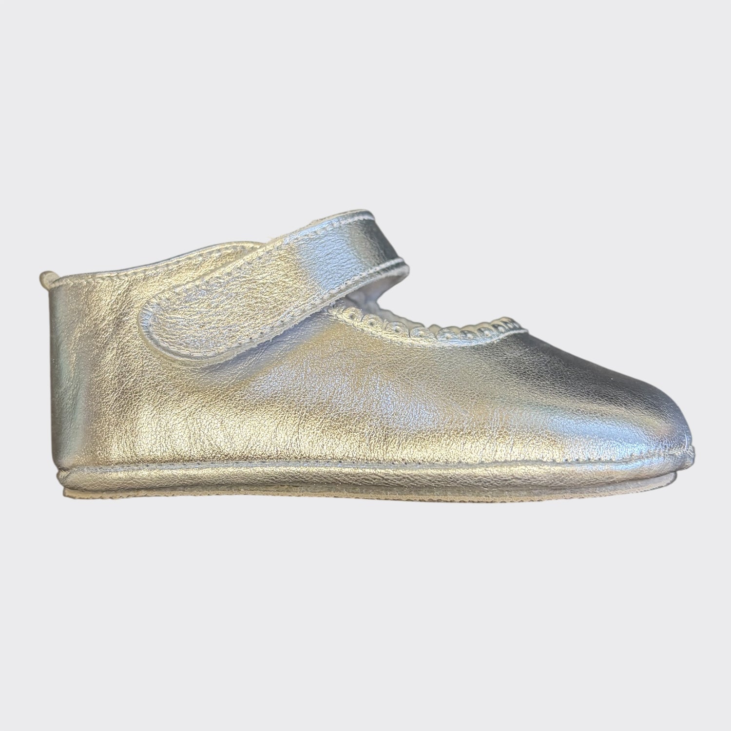 Silver Leather Mary Jane Pre-Walker