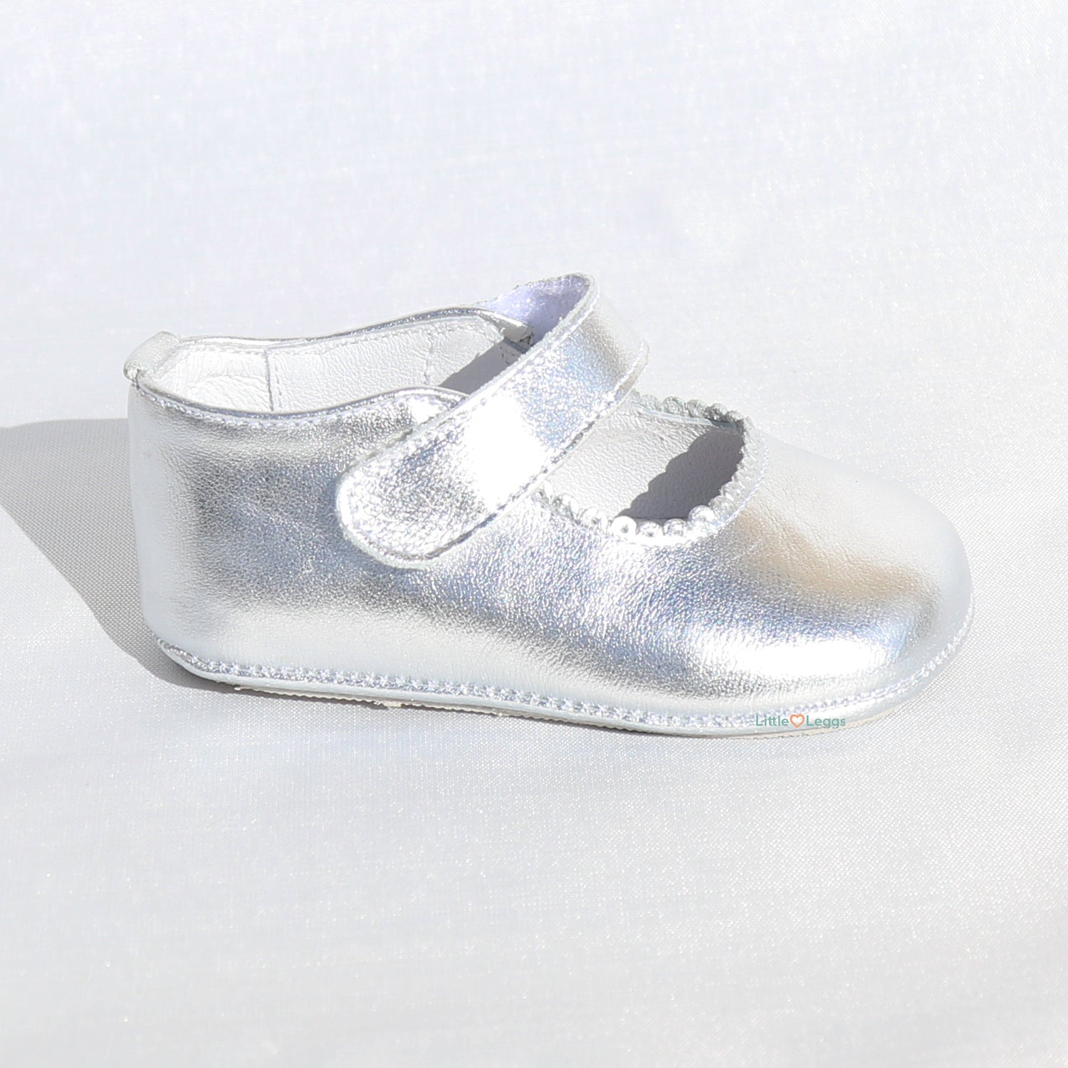 Silver Leather Mary Jane Pre-Walker