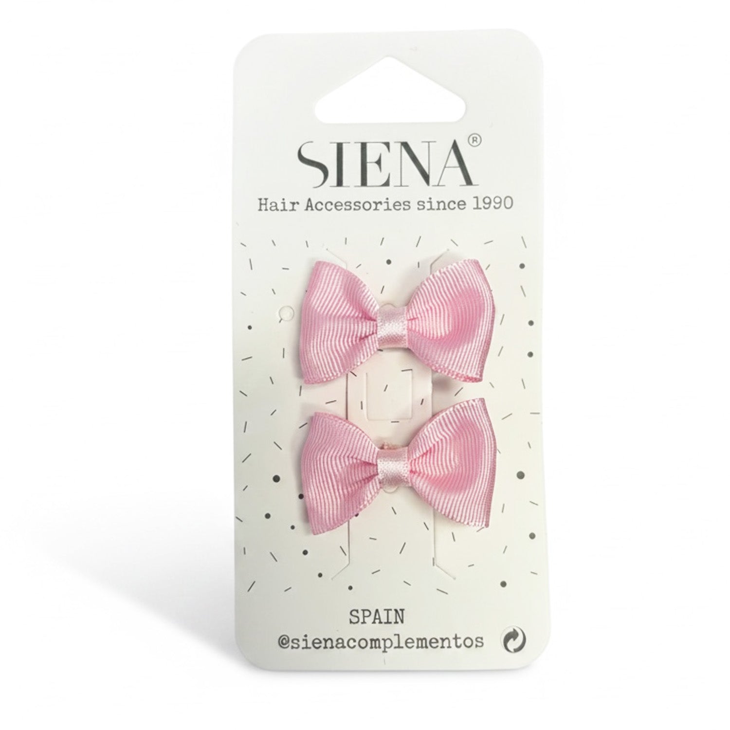 Baby Pale Pink Hair Clips x 2 -3cm