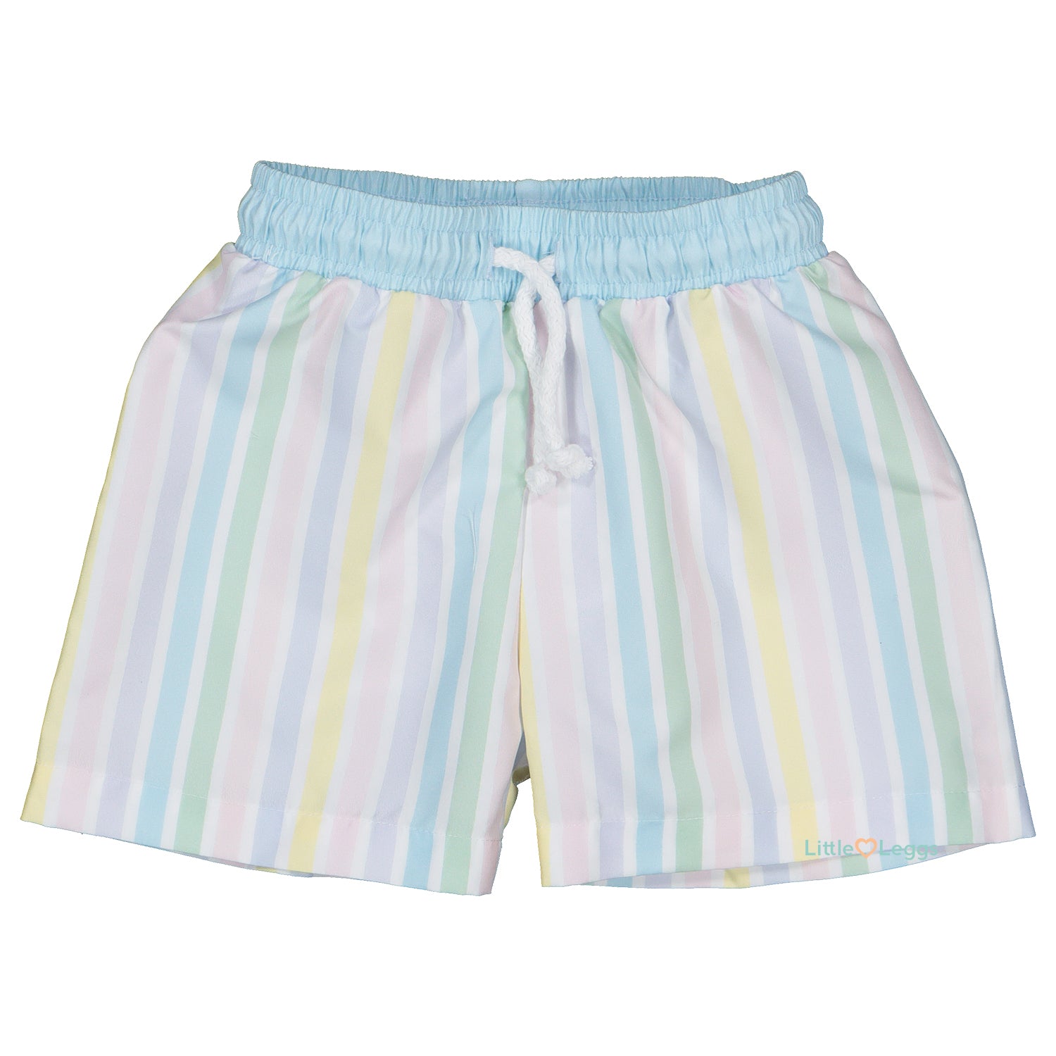 Pastel Stripe Swim Shorts