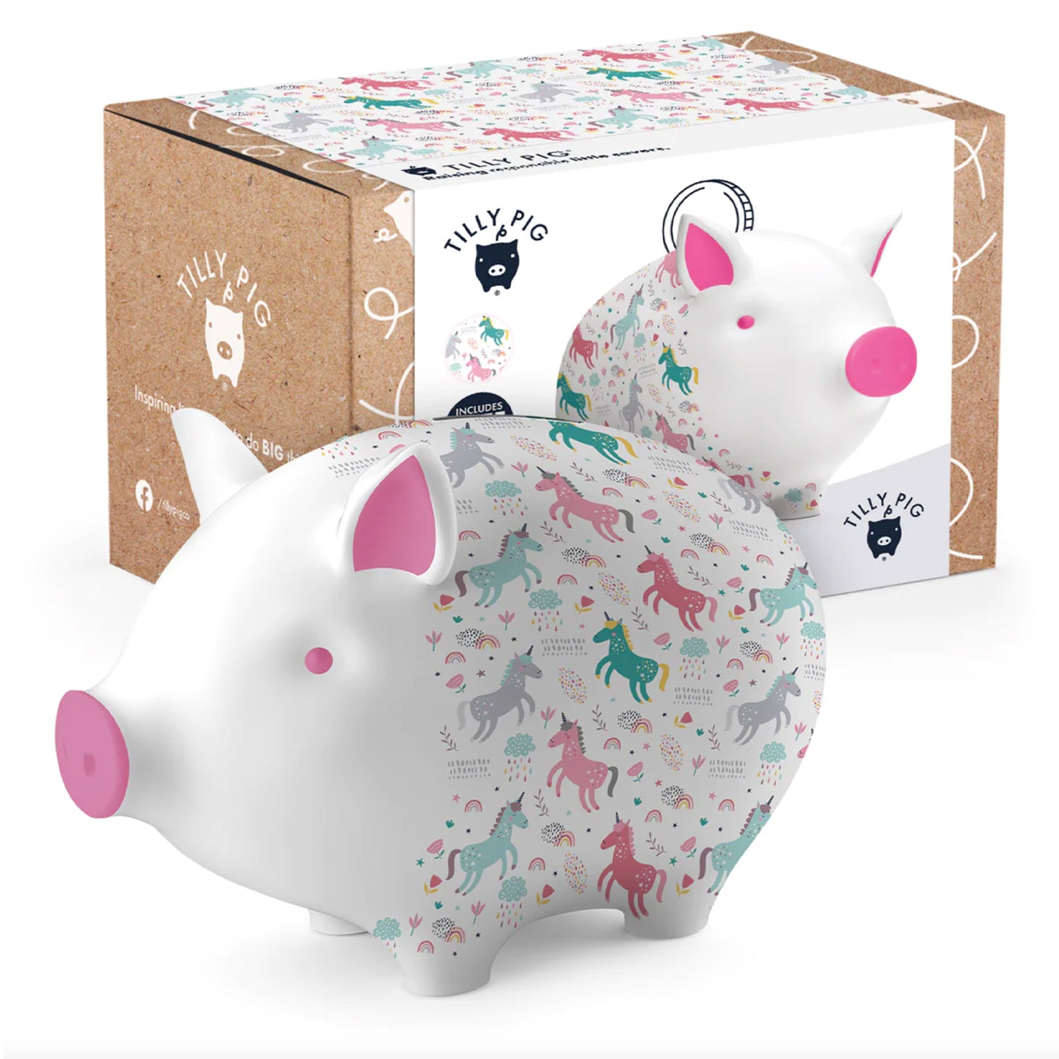 Unicorn & Rainbows Piggy bank