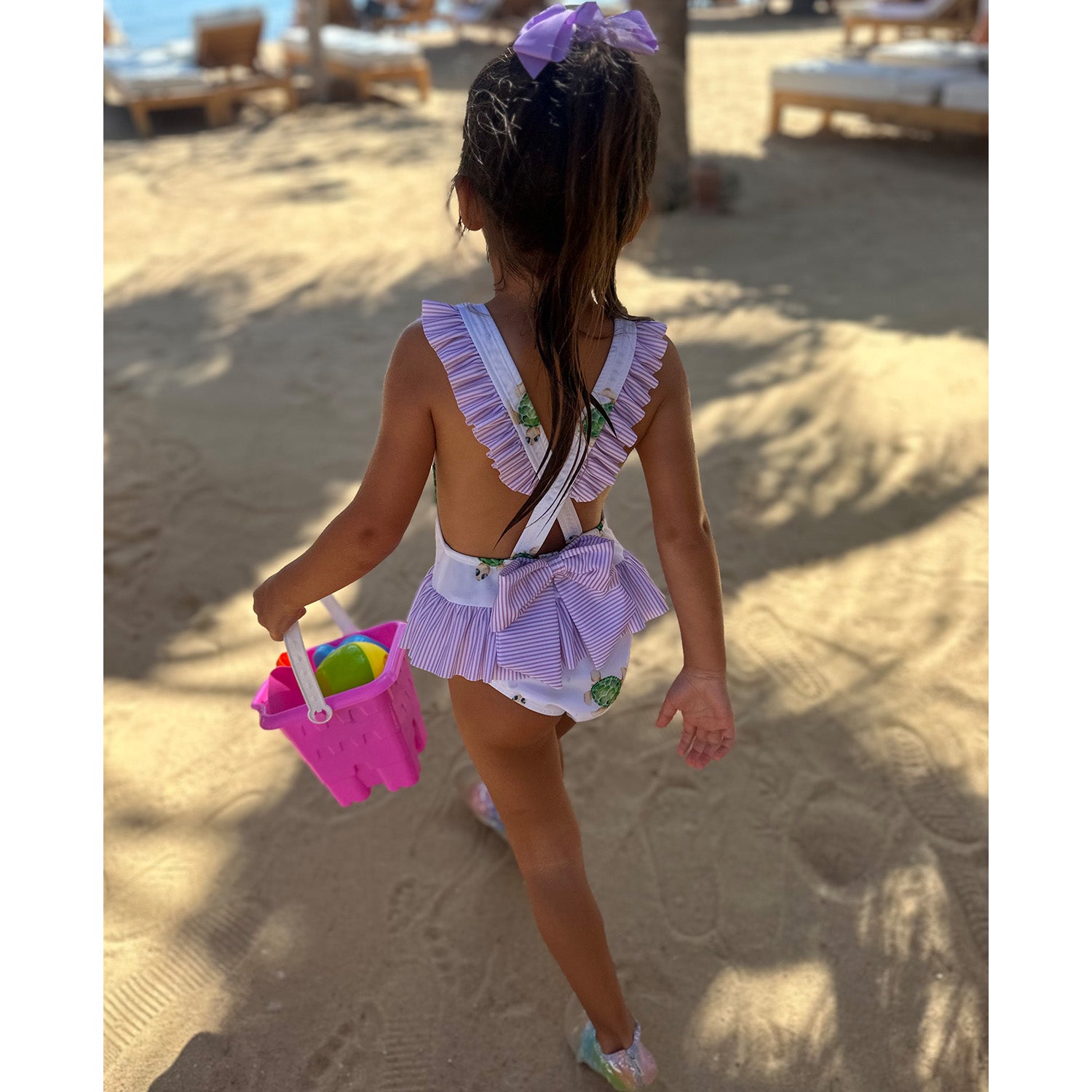 Turtles Frill Skirt Swimsuit