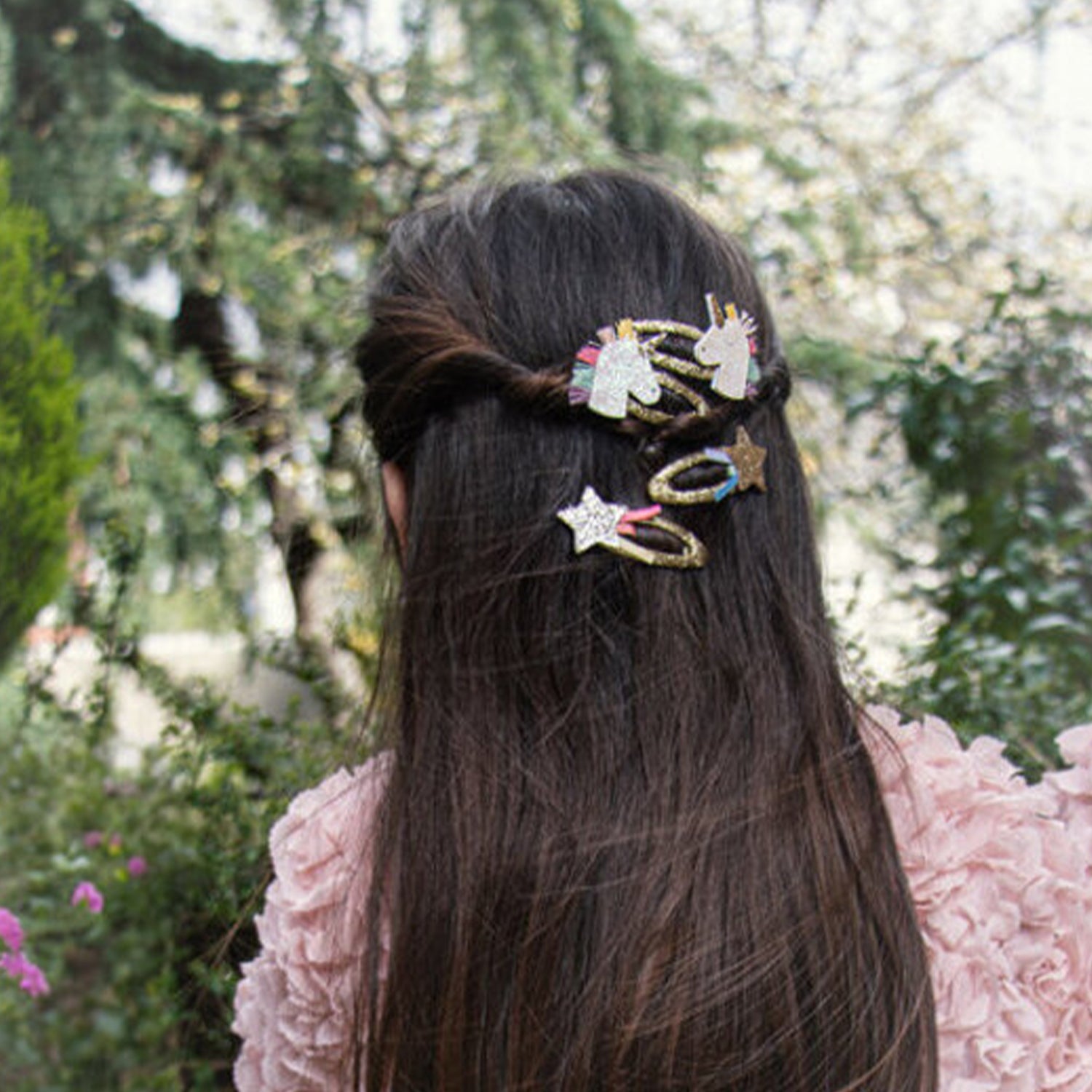 Rainbow Unicorn Clips