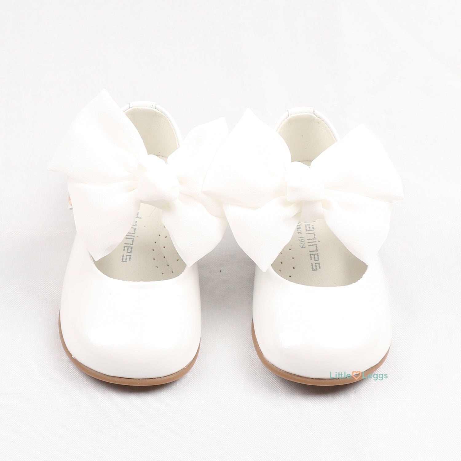 White Bow Patent Mary Jane Shoe