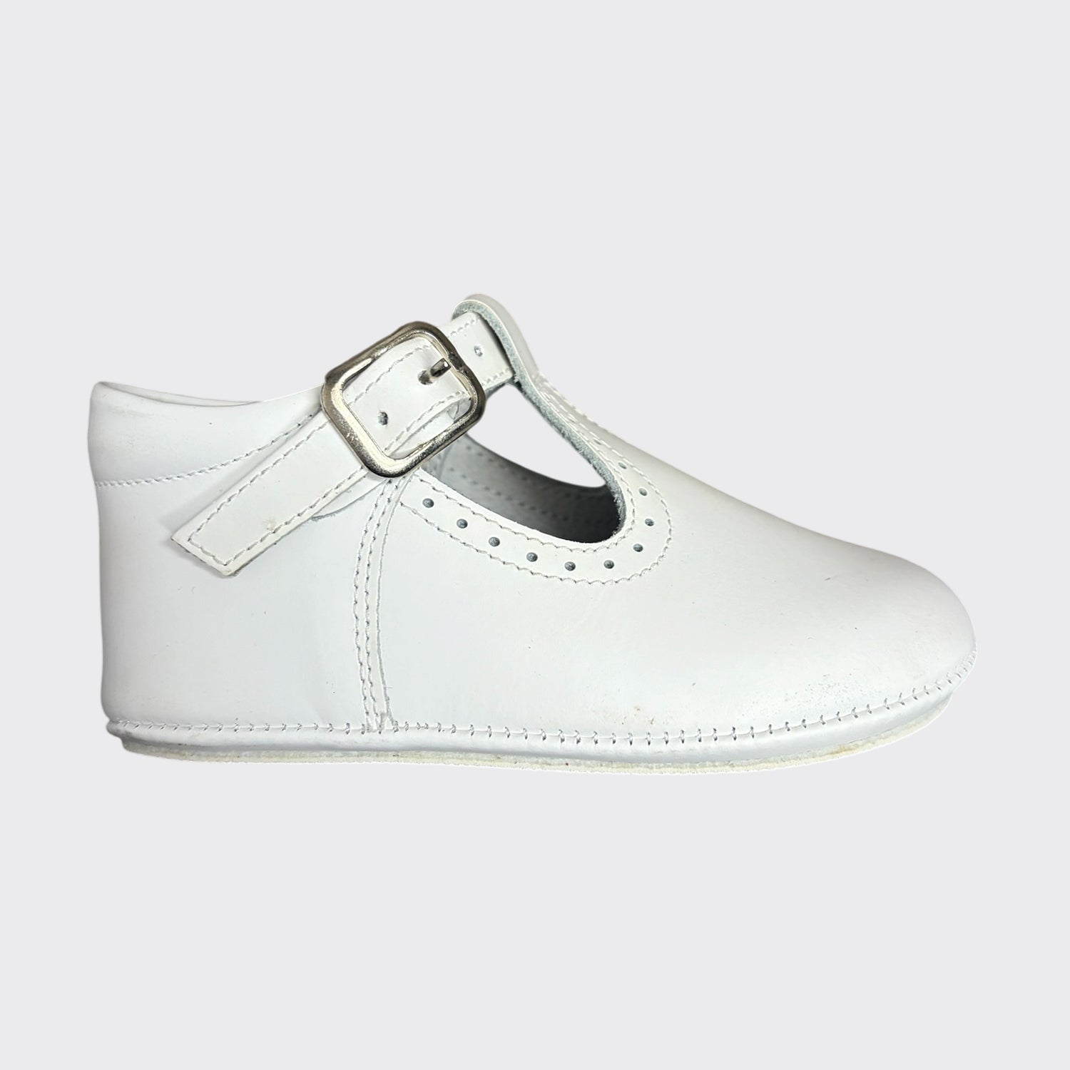 White Brogue T-Bar Pre-Walker