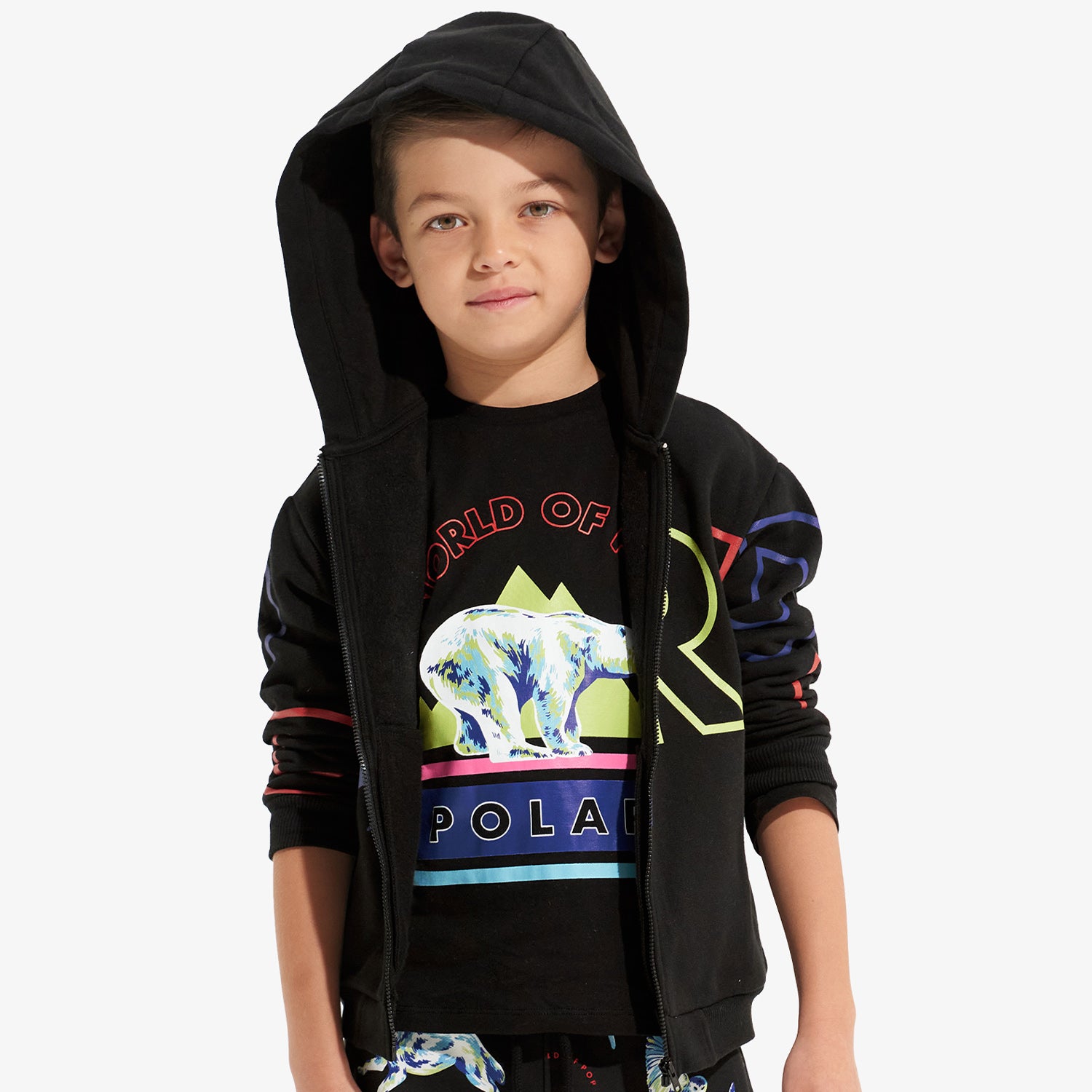 Black Polar Long Sleeve Top